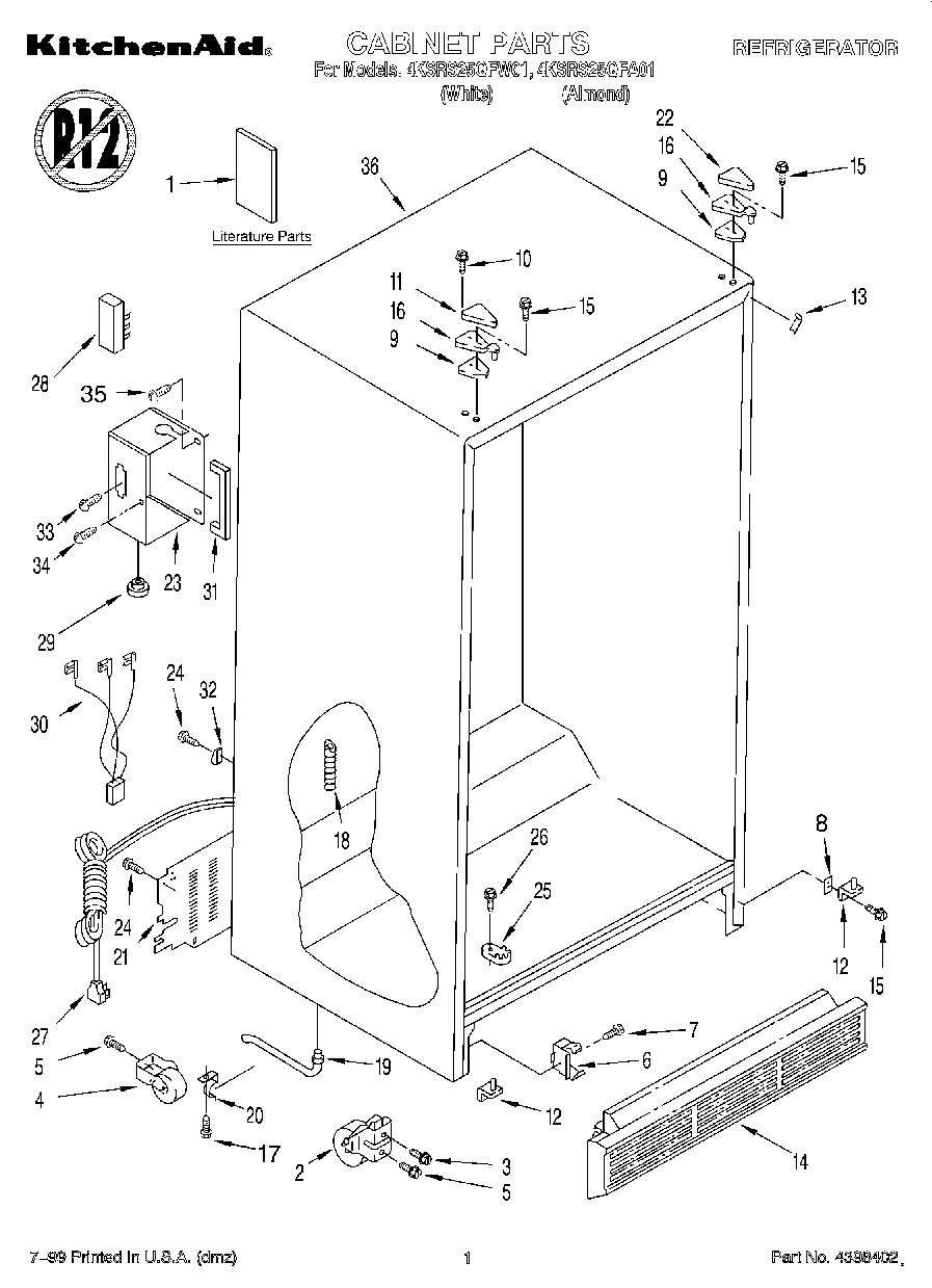01 - CABINET, LITERATURE