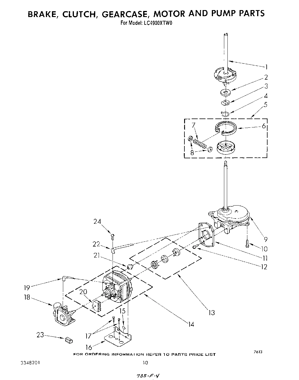 09 - BRAKE, CLUTCH, GEARCASE, MOTOR AND PUMP