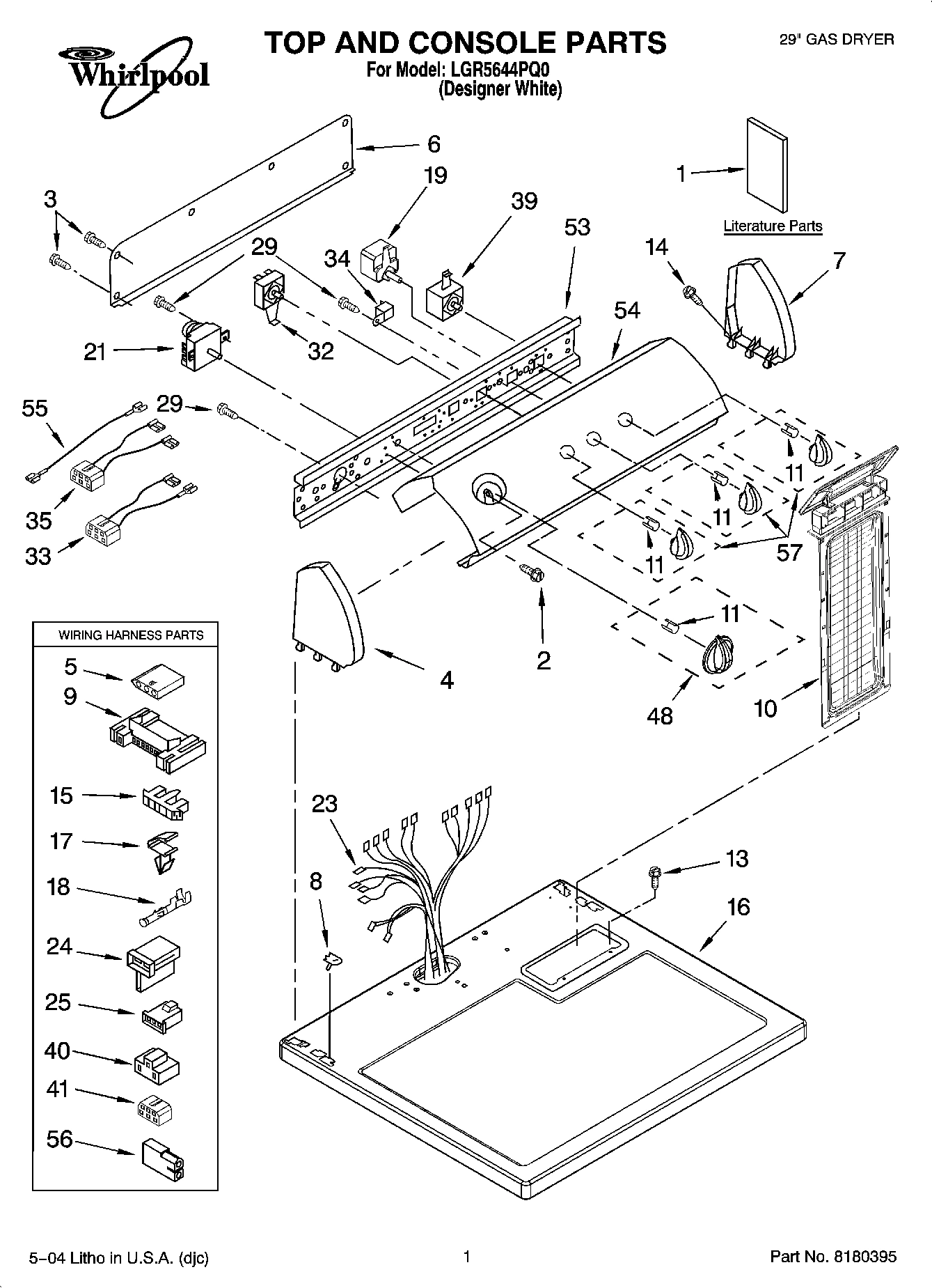 01 - TOP AND CONSOLE PARTS
