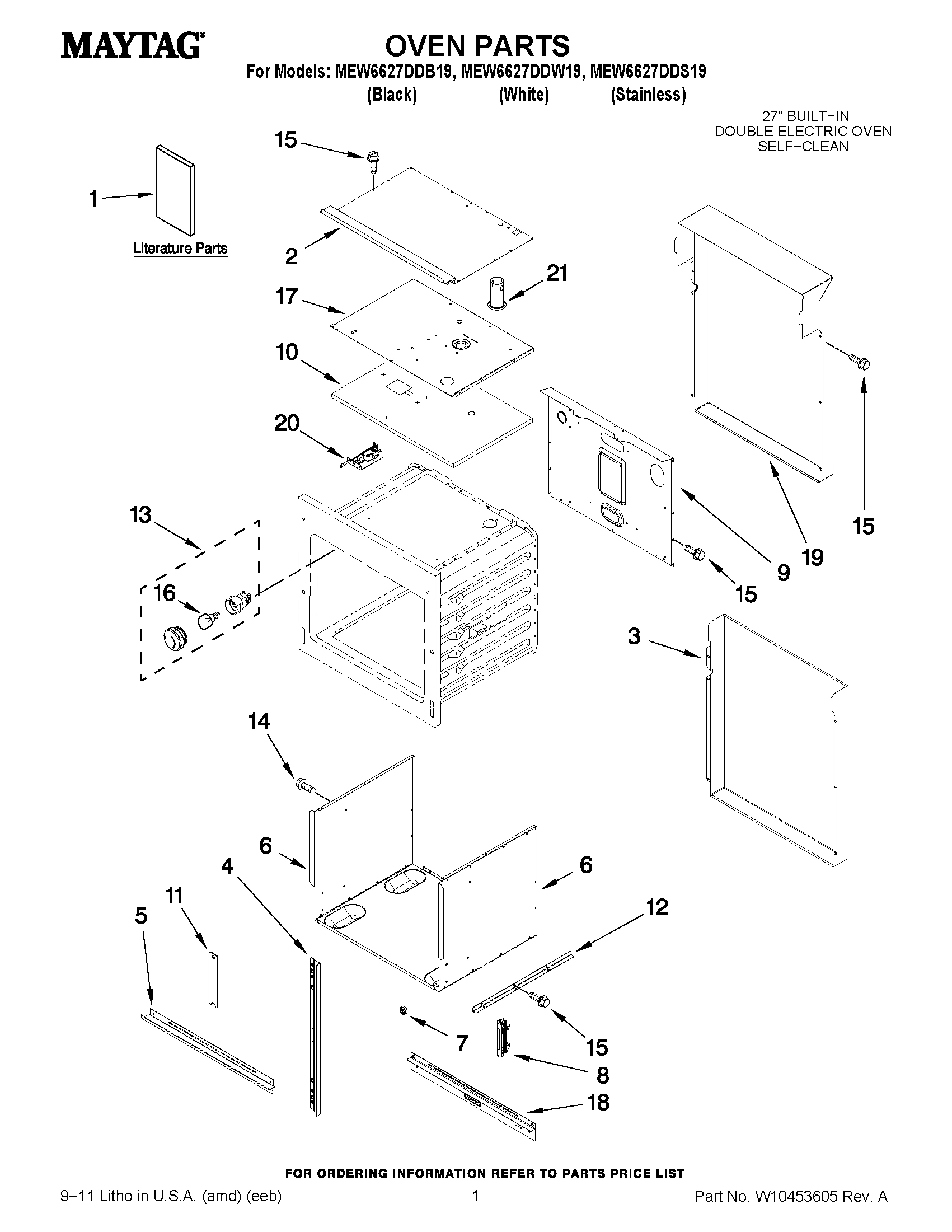 01 - OVEN PARTS
