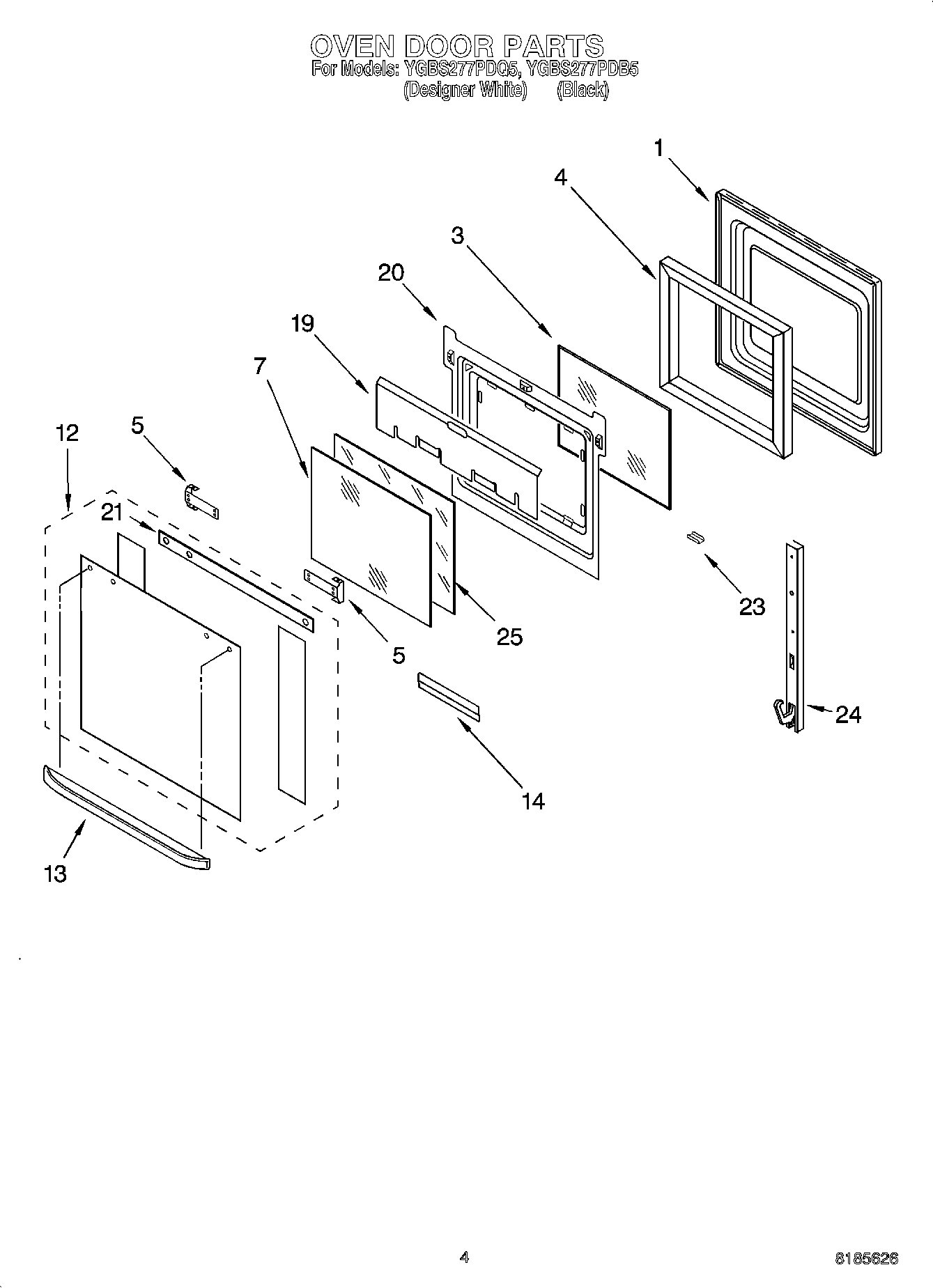 03 - OVEN DOOR PARTS
