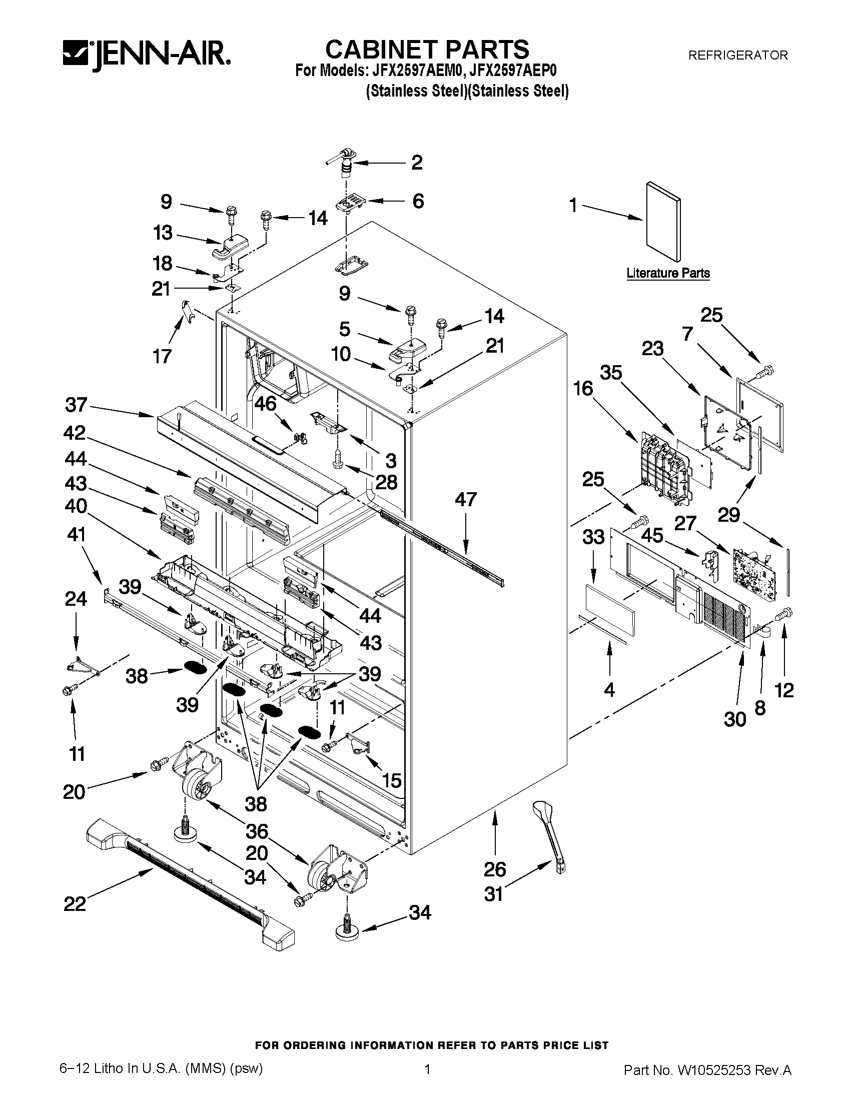 01 - CABINET PARTS