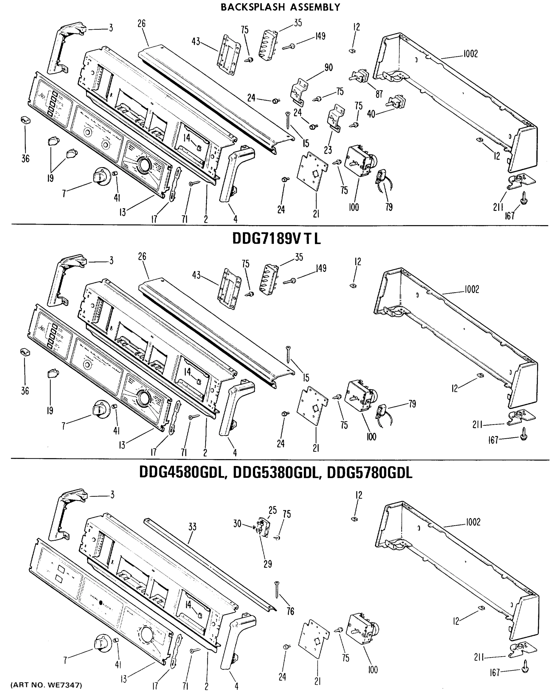 BACKSPLASH ASSEMBLY