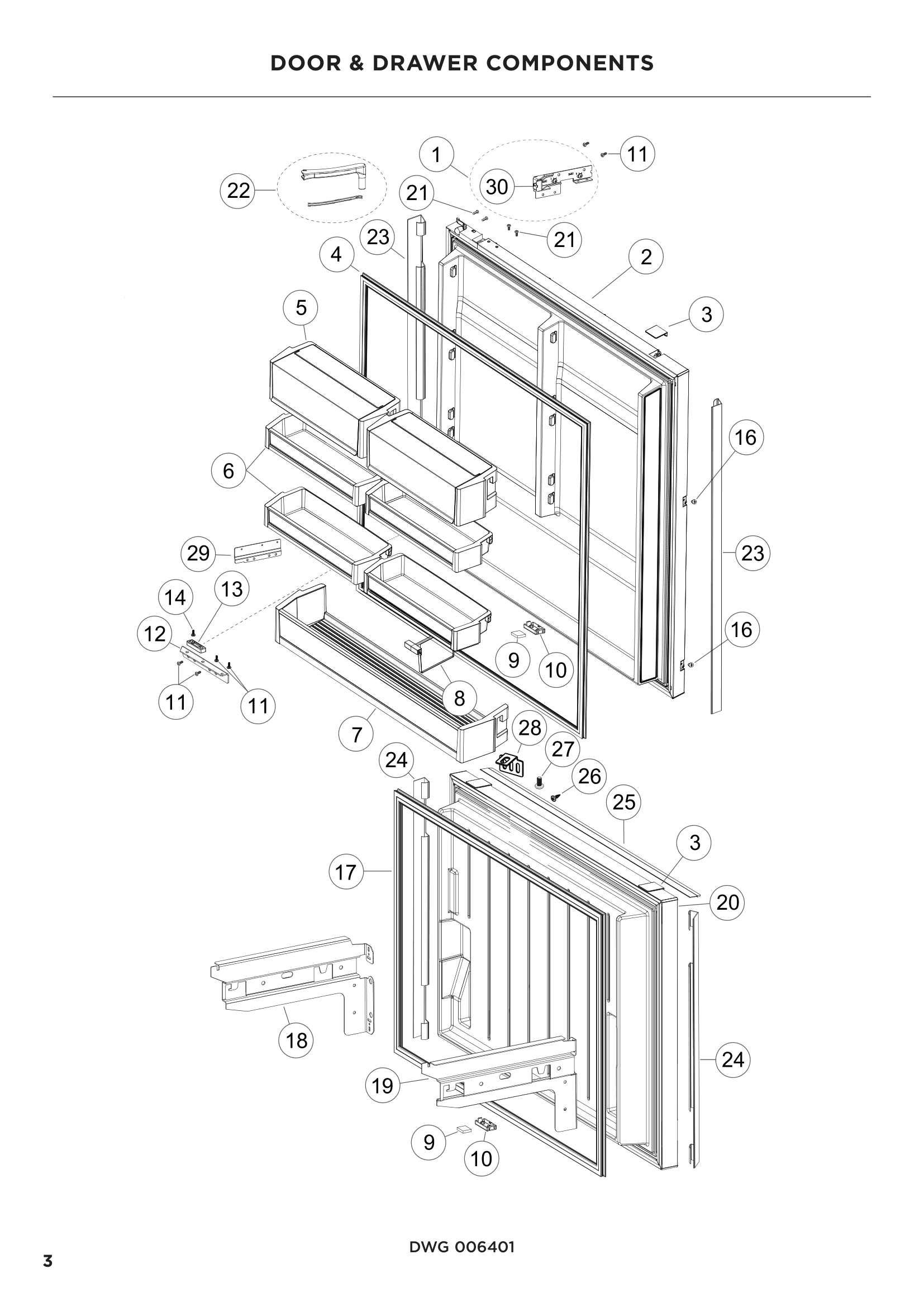 DOOR & DRAWER COMPONENTS