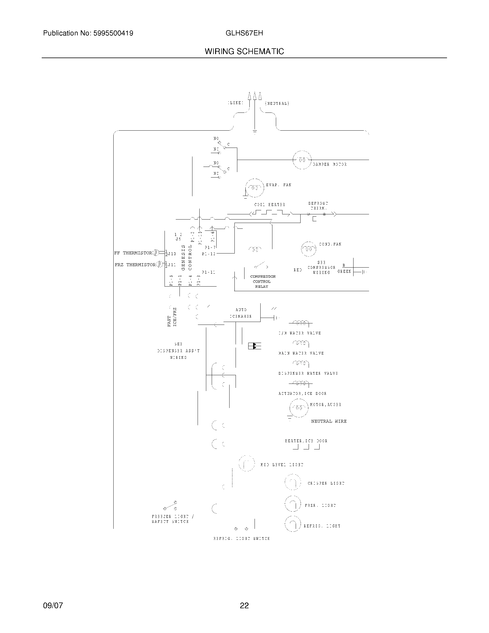 22 - WIRING SCHEMATIC