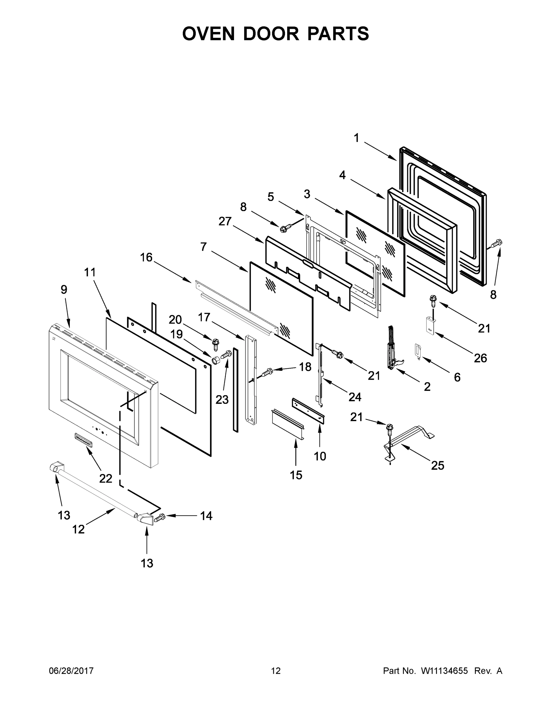 07 - OVEN DOOR PARTS