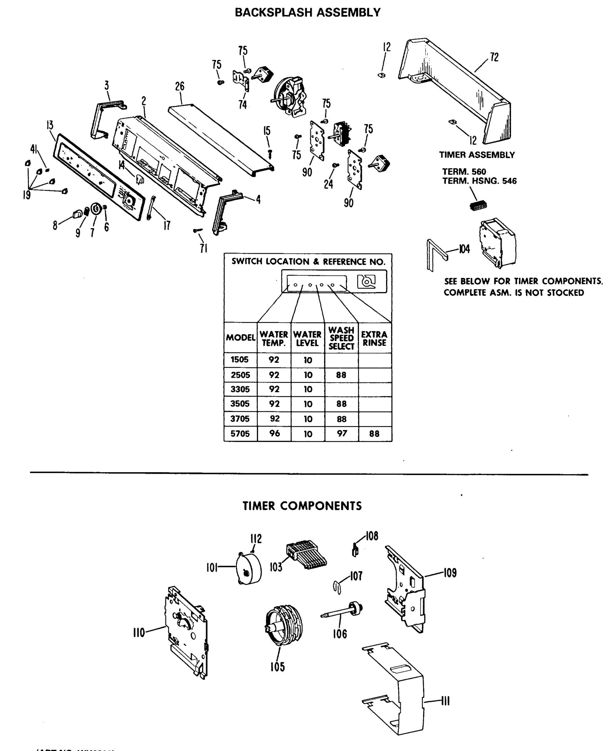 BACKSPLASH ASSEMBLY
