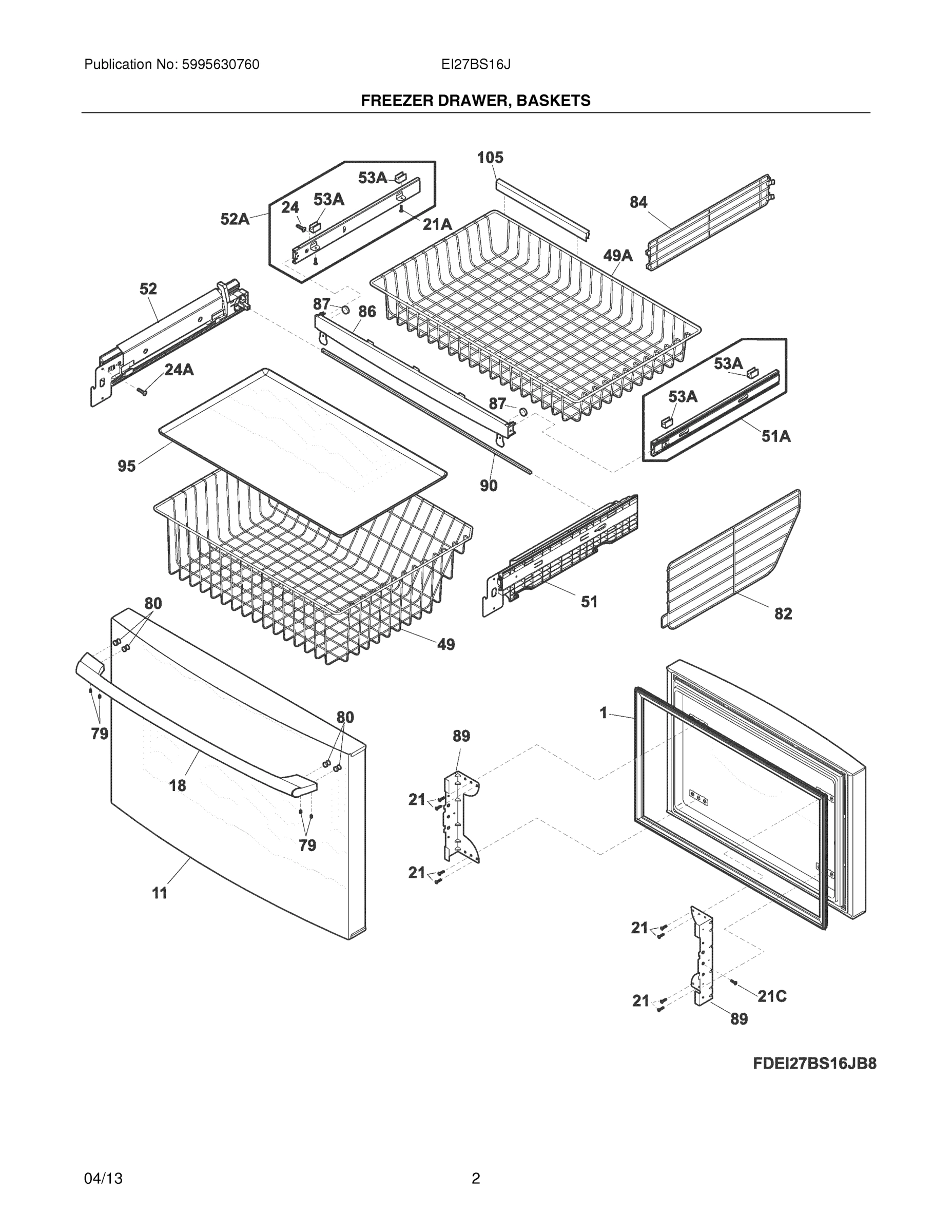 03 - FREEZER DRAWER, BASKETS