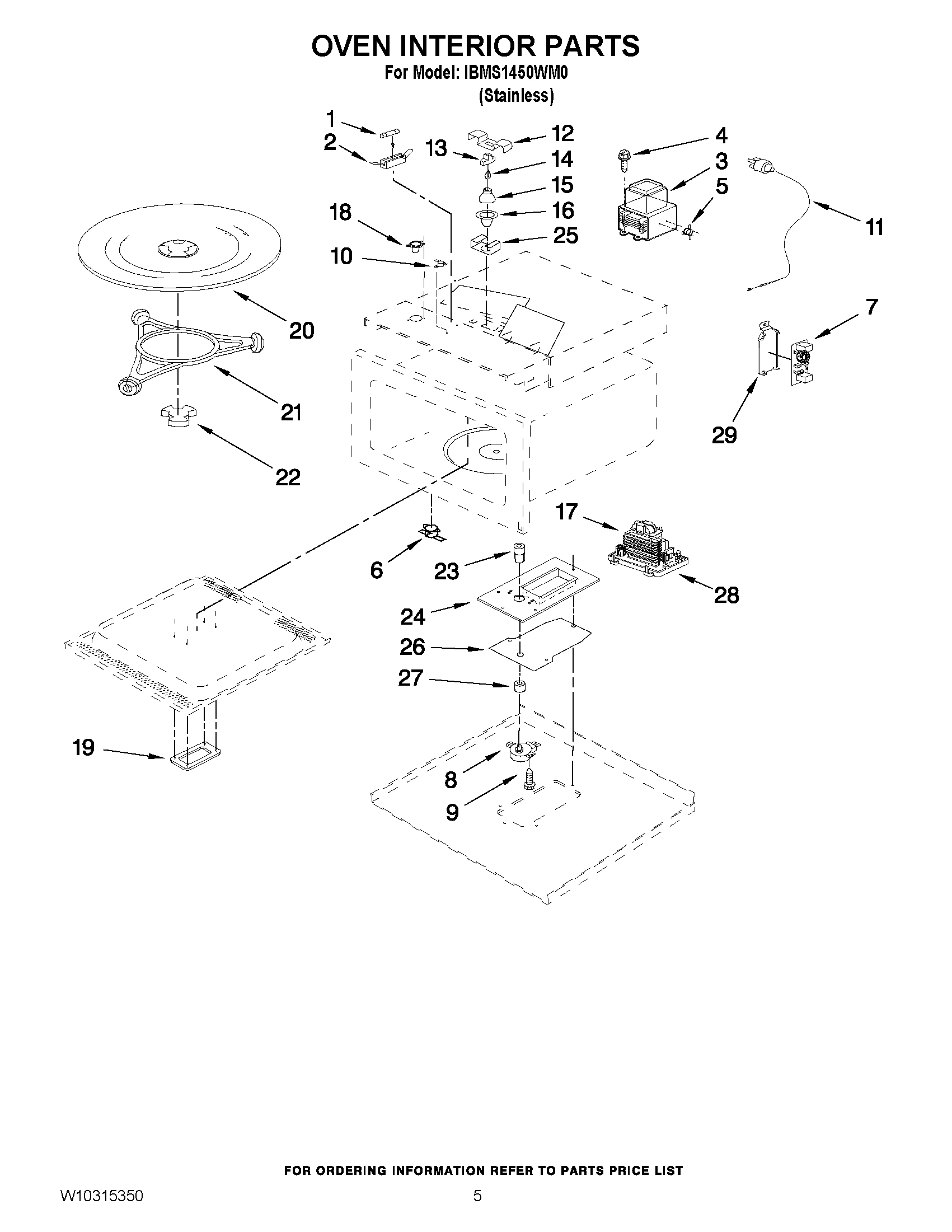 05 - OVEN INTERIOR PARTS