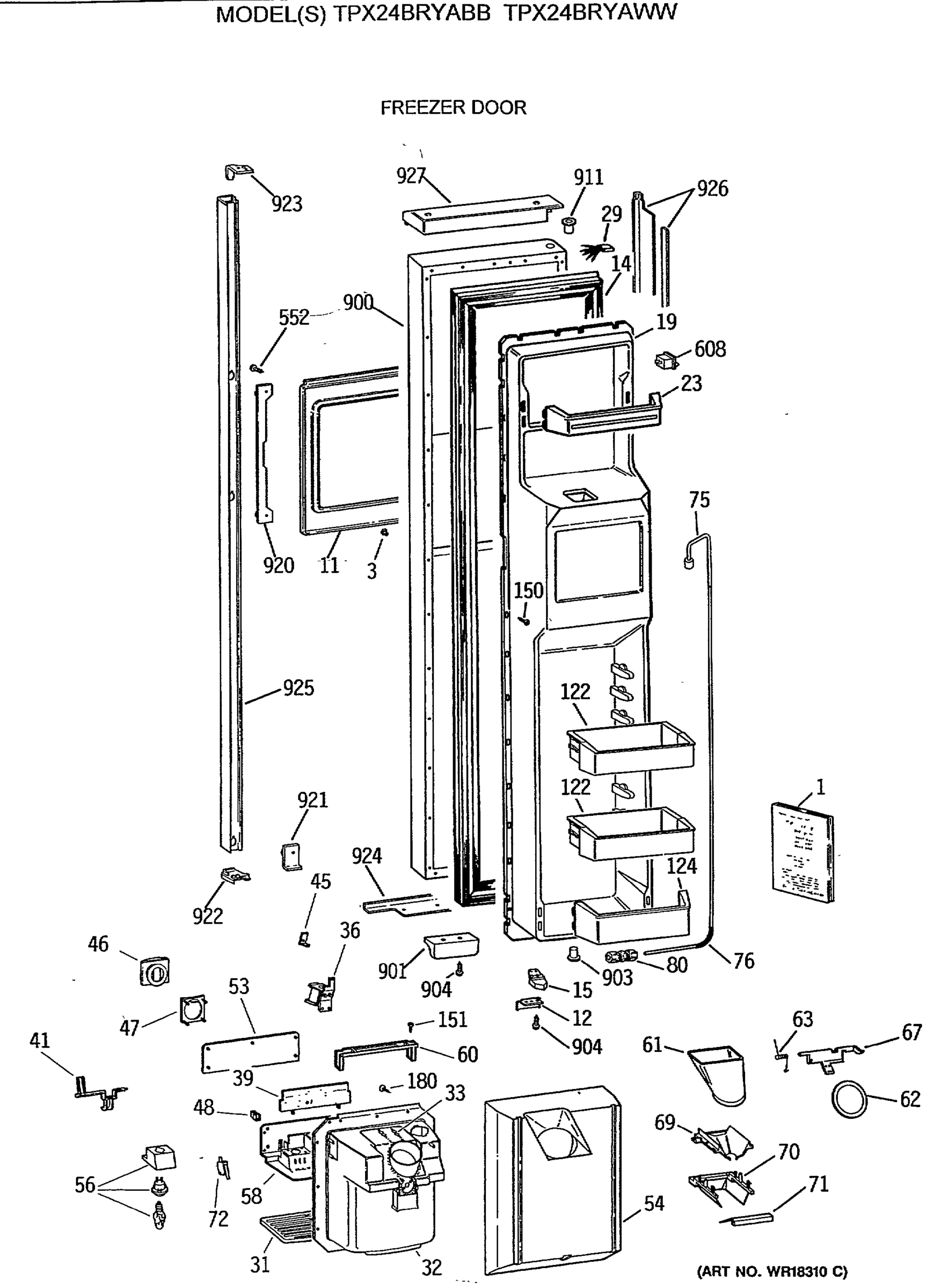 FREEZER DOOR
