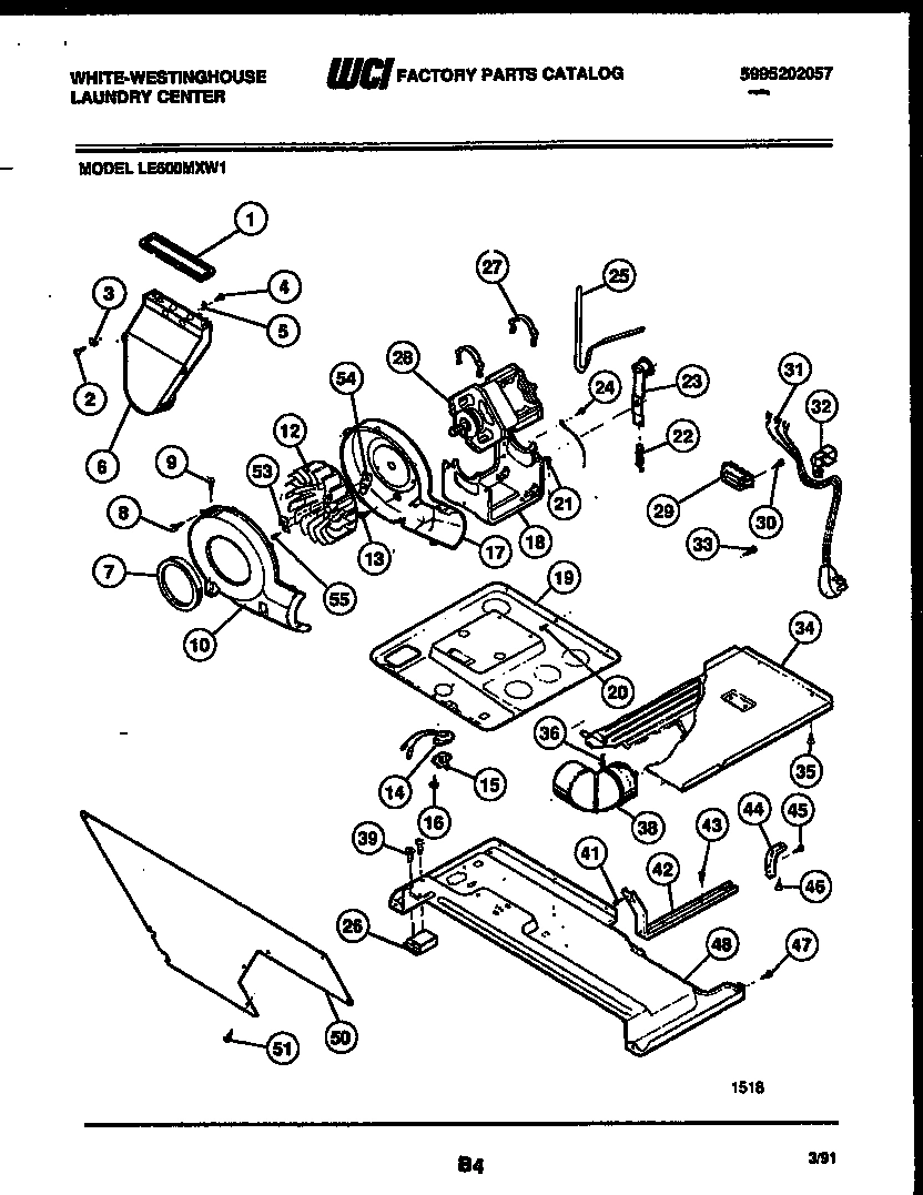 03 - MOTOR, BLOWER AND CABINET PARTS