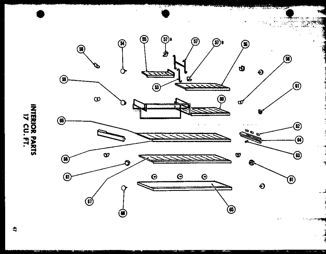 01 - INTERIOR PARTS 17 CU. FT.