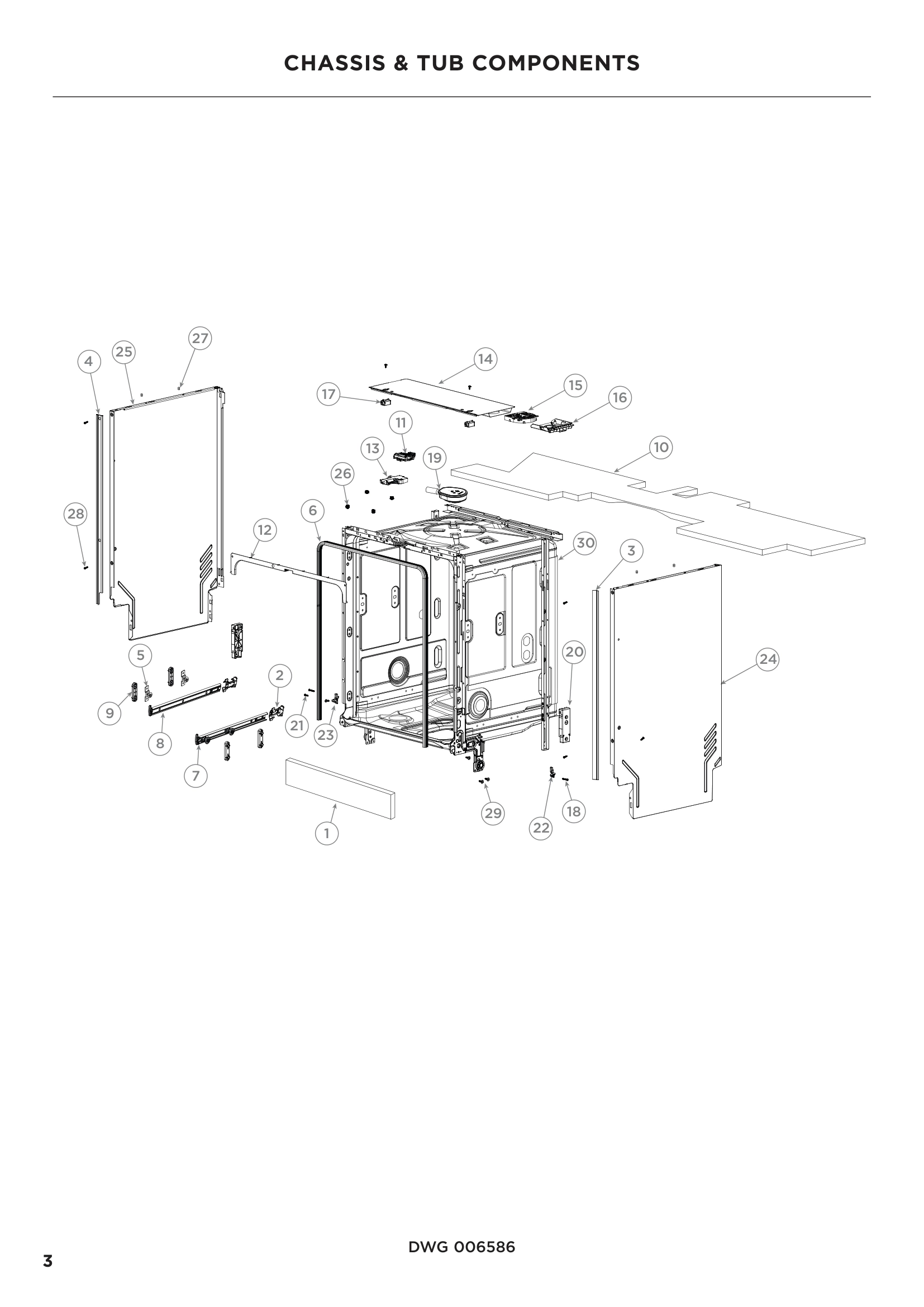CHASSIS & TUB COMPONENTS