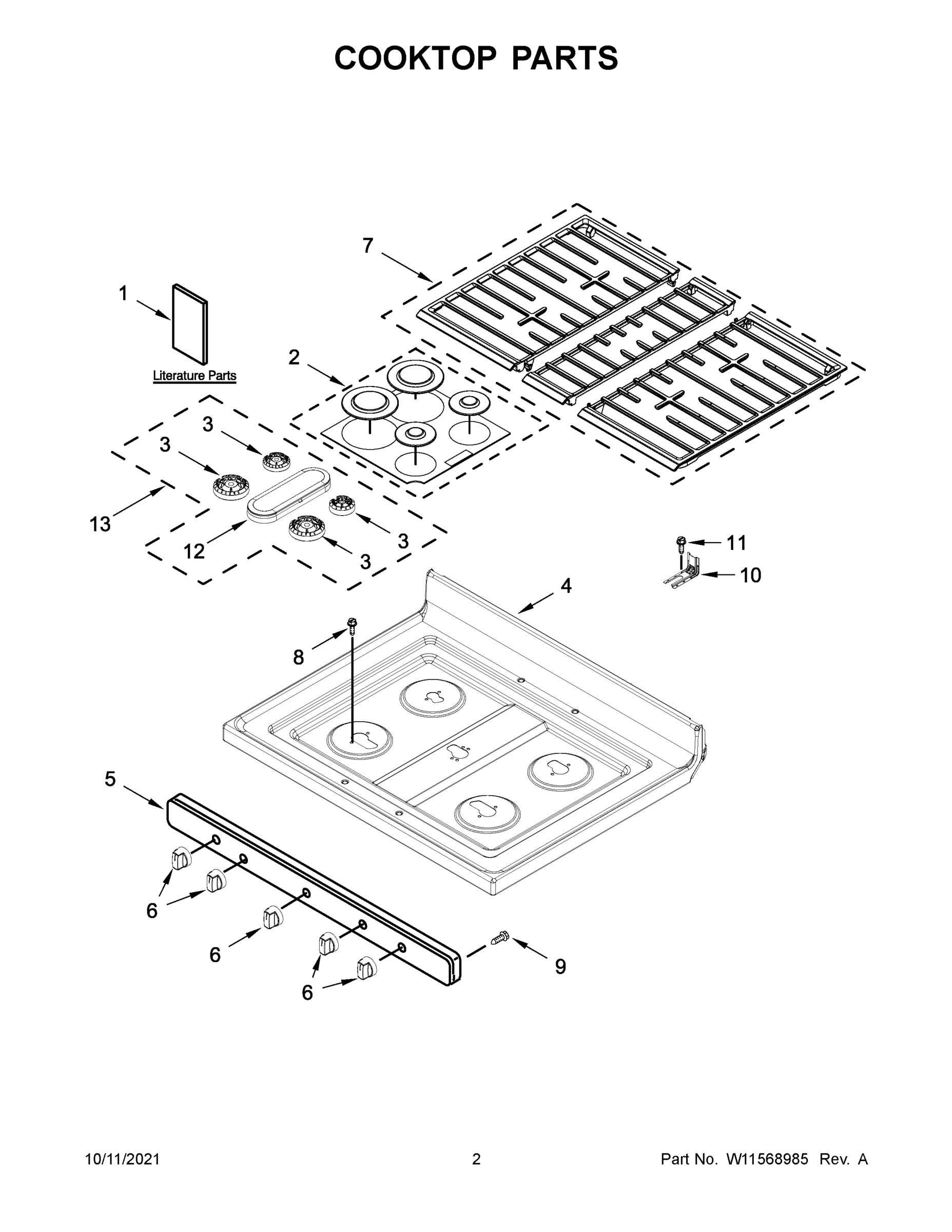 02 - COOKTOP PARTS