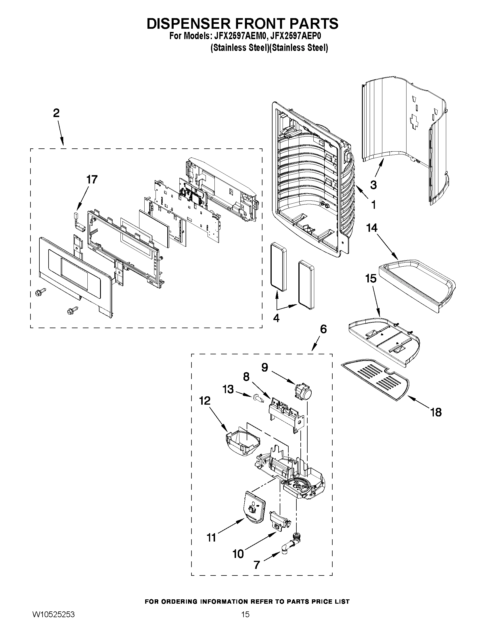 08 - DISPENSER FRONT PARTS