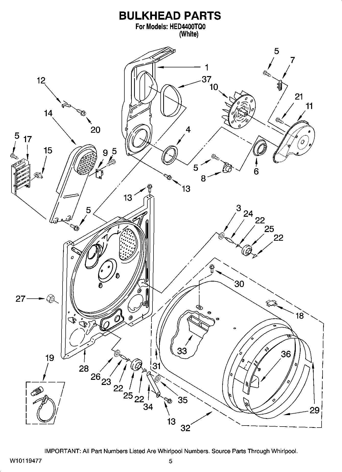 03 - BULKHEAD PARTS, OPTIONAL PARTS (NOT INCLUDED)