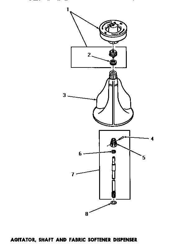 07 - AGITATOR, SHAFT & FABRIC SOFTENER DISP