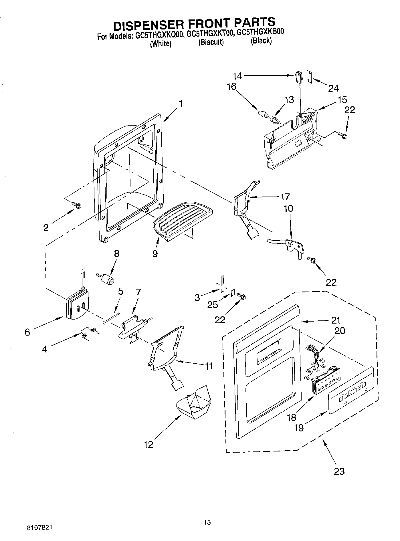 08 - DISPENSER FRONT PARTS