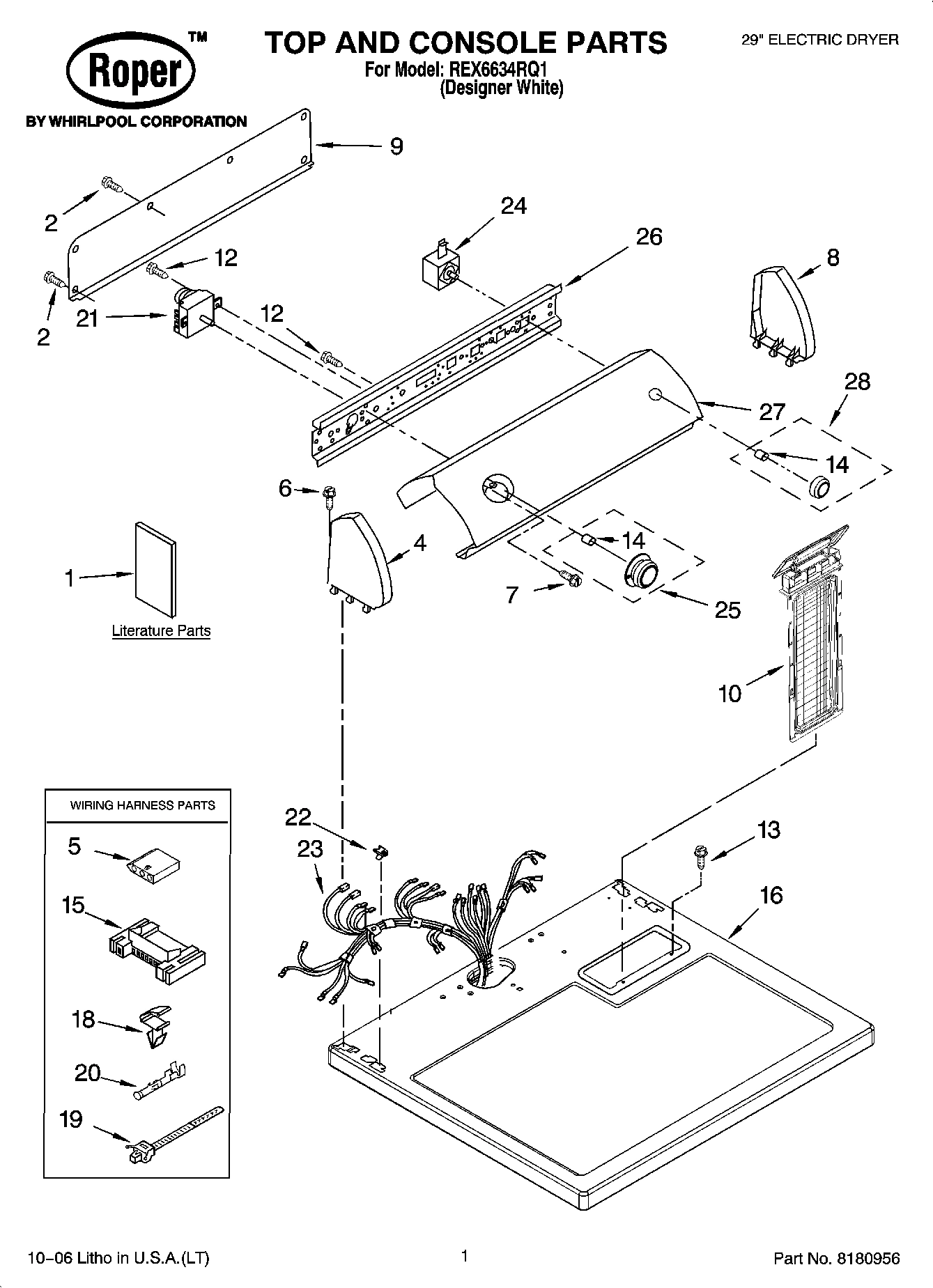 01 - TOP AND CONSOLE PARTS