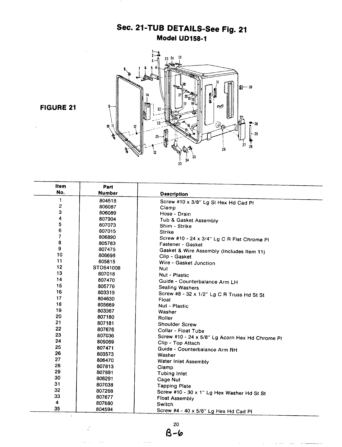 10 - TUB (UD158-1)