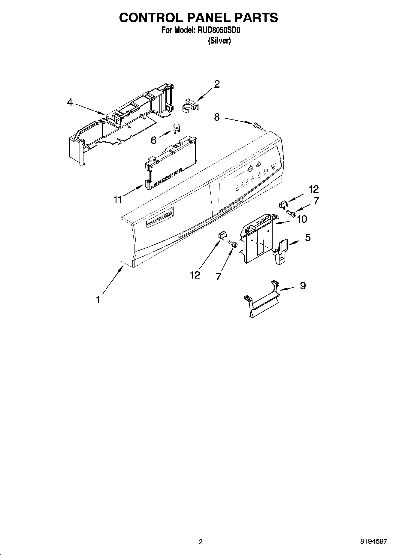 02 - CONTROL PANEL PARTS