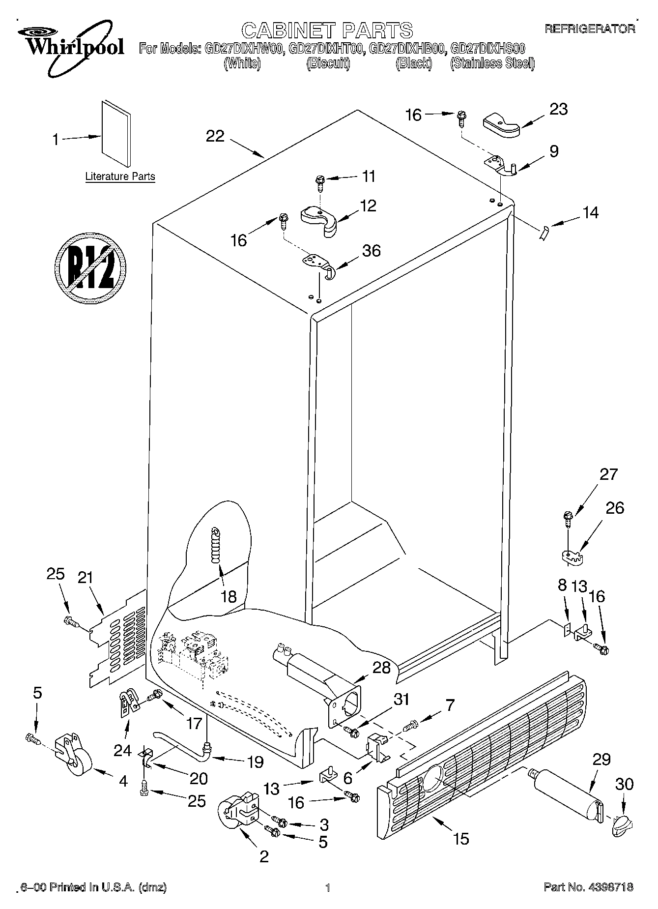 01 - CABINET, LITERATURE