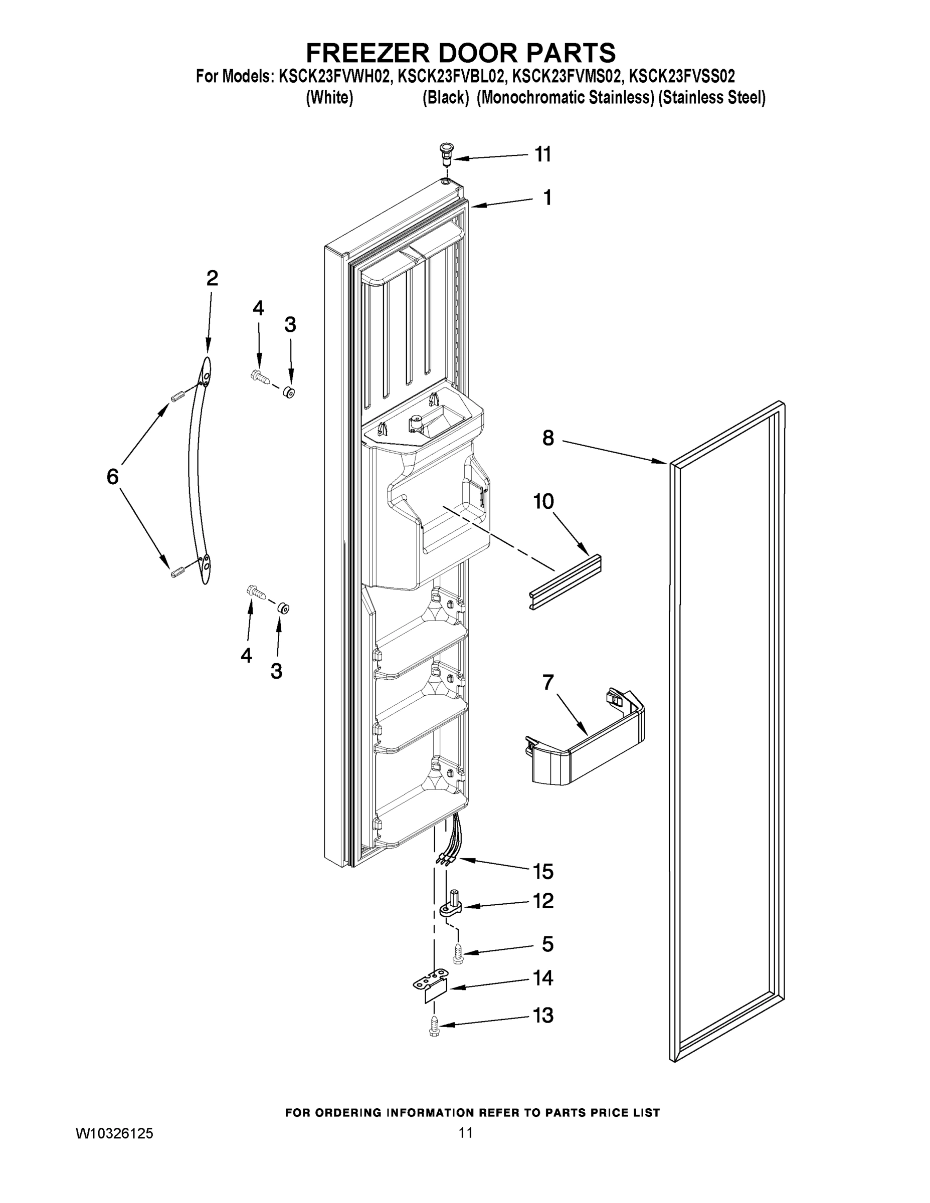 07 - FREEZER DOOR PARTS