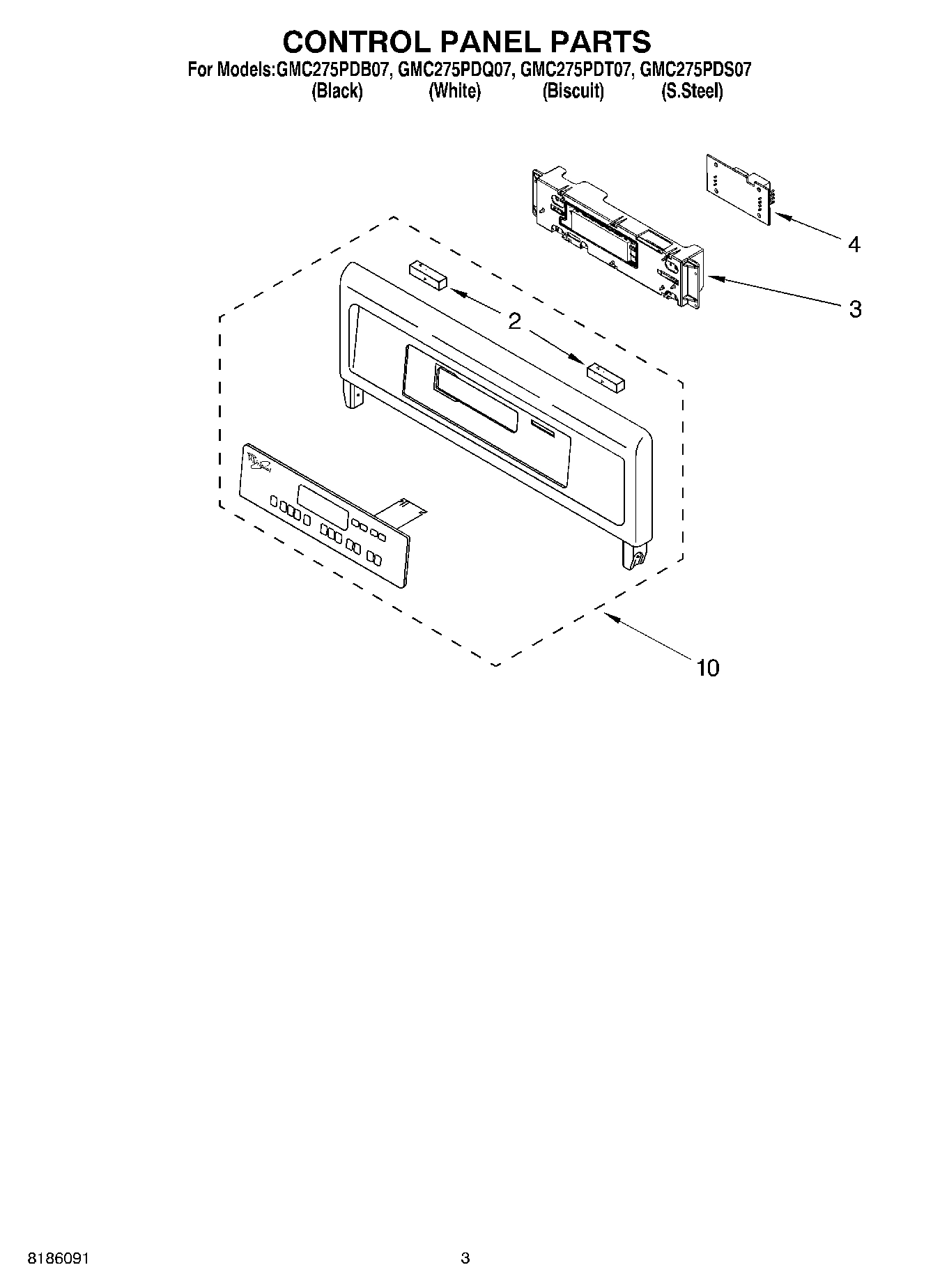 02 - CONTROL PANEL PARTS