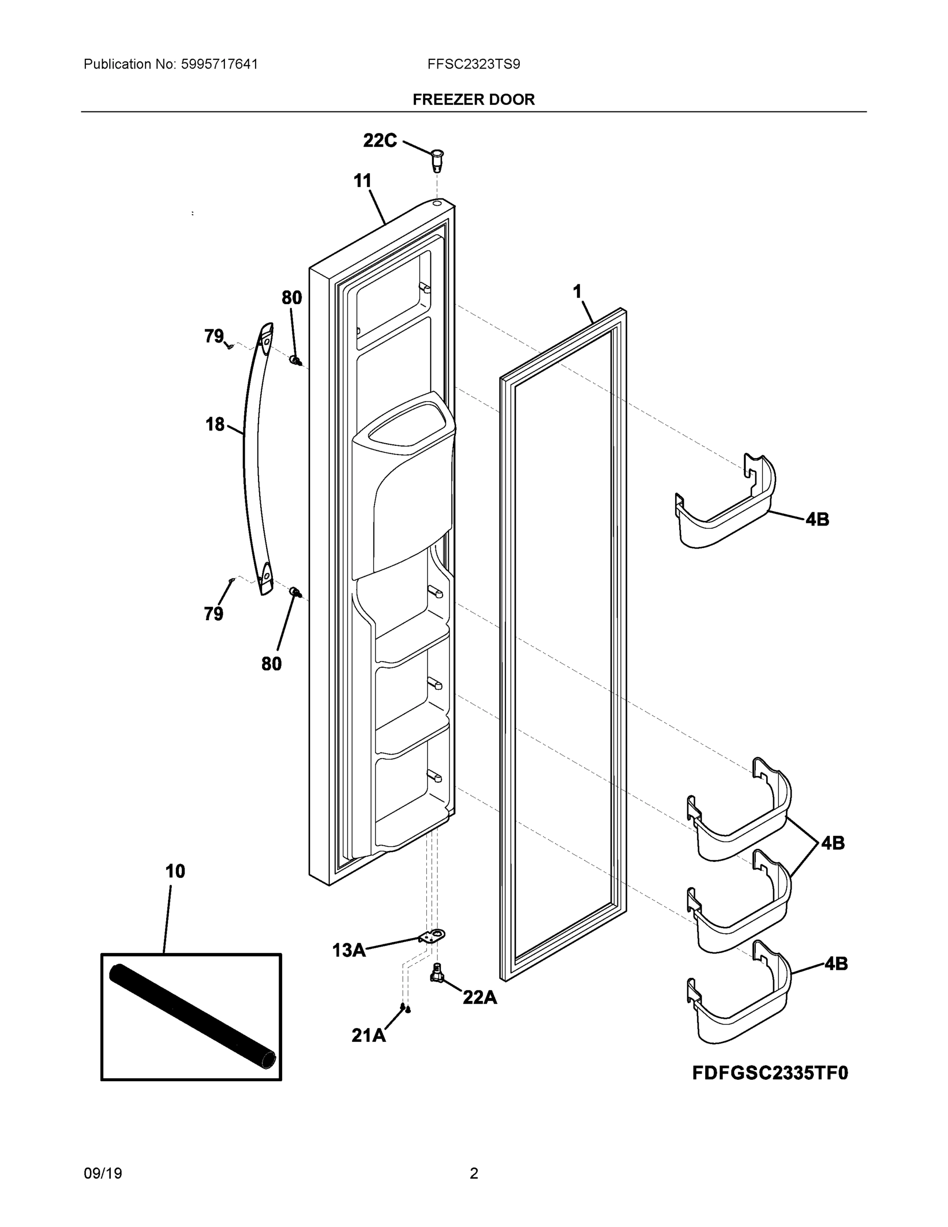 02 - FREEZER DOOR