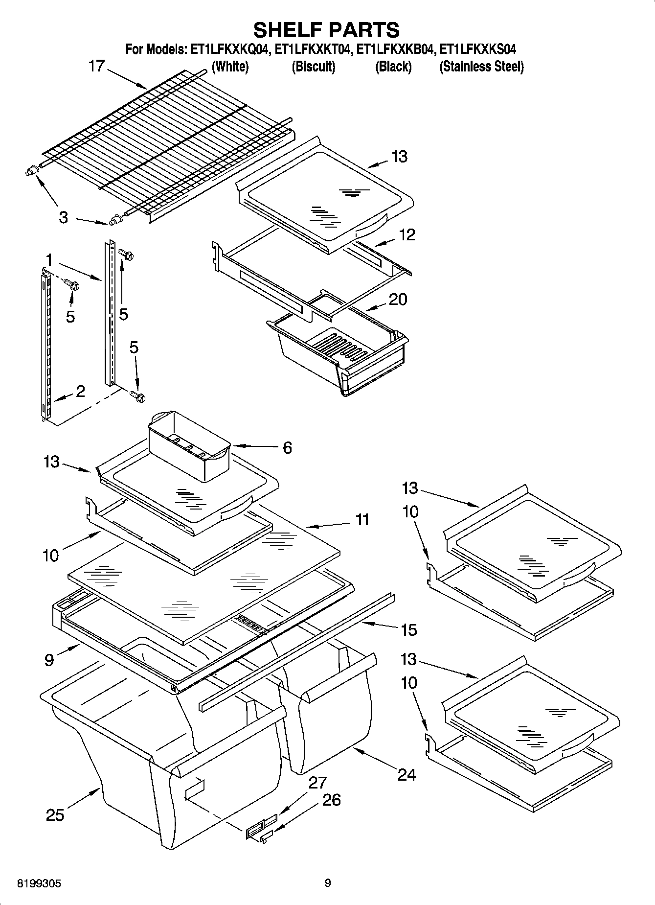 05 - SHELF PARTS, OPTIONAL PARTS