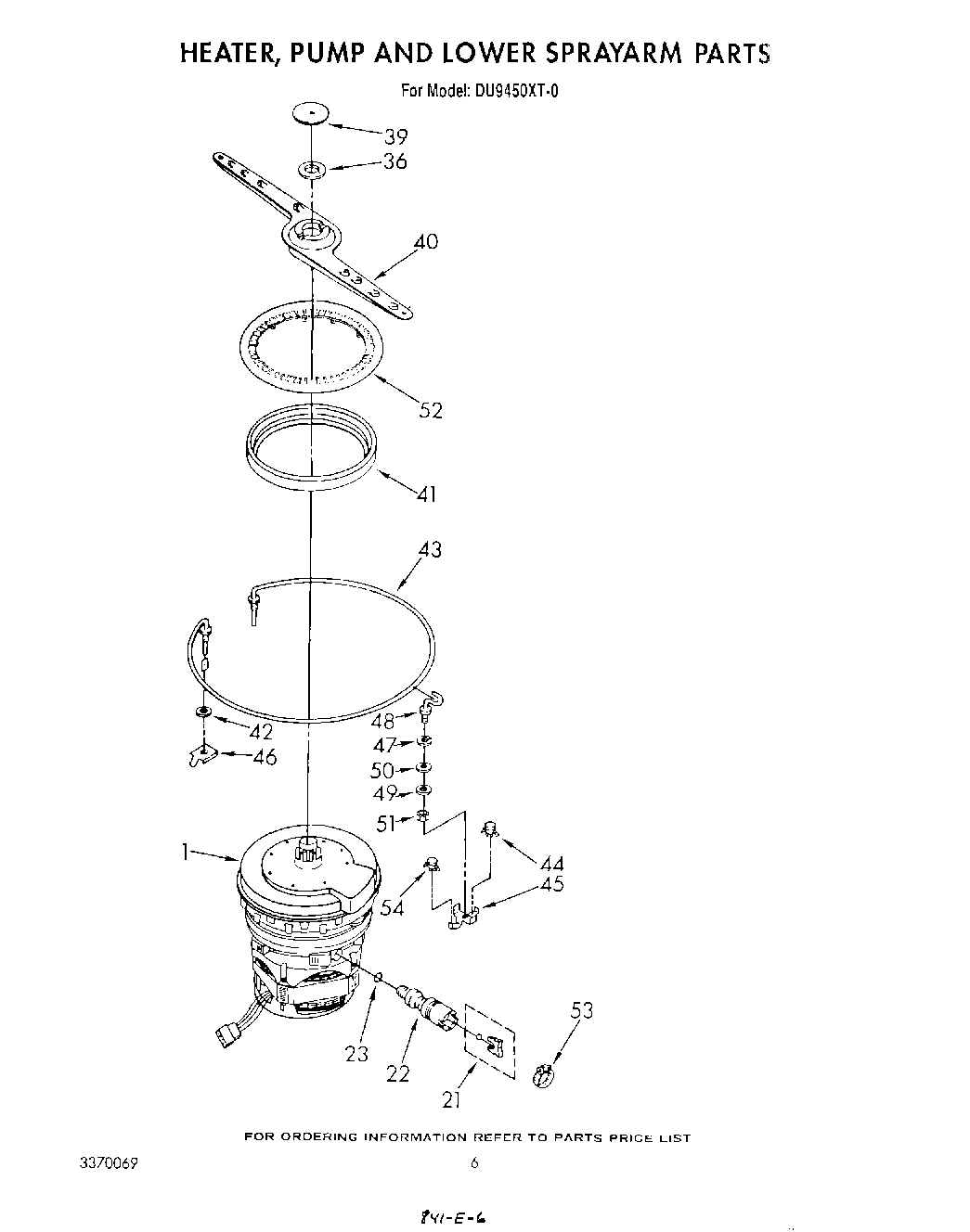 04 - HEATER, PUMP AND LOWER SPRAY ARM