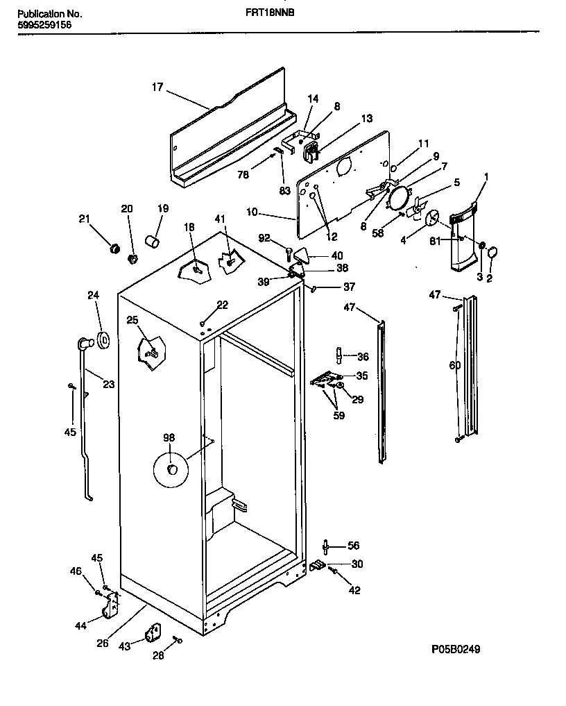03 - CABINET W/FAN ASSEMBLY