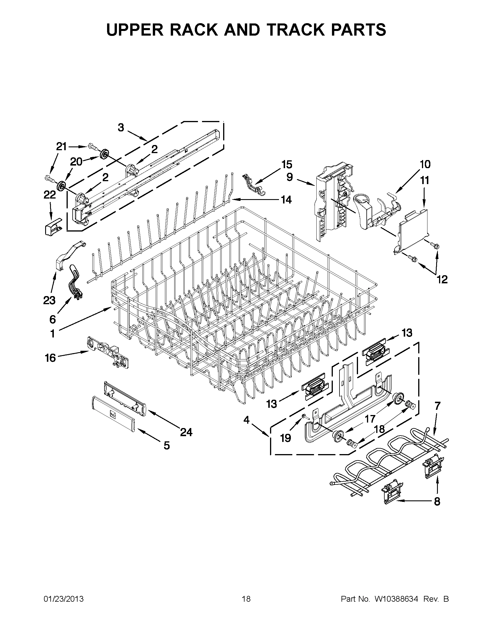 09 - UPPER RACK AND TRACK PARTS
