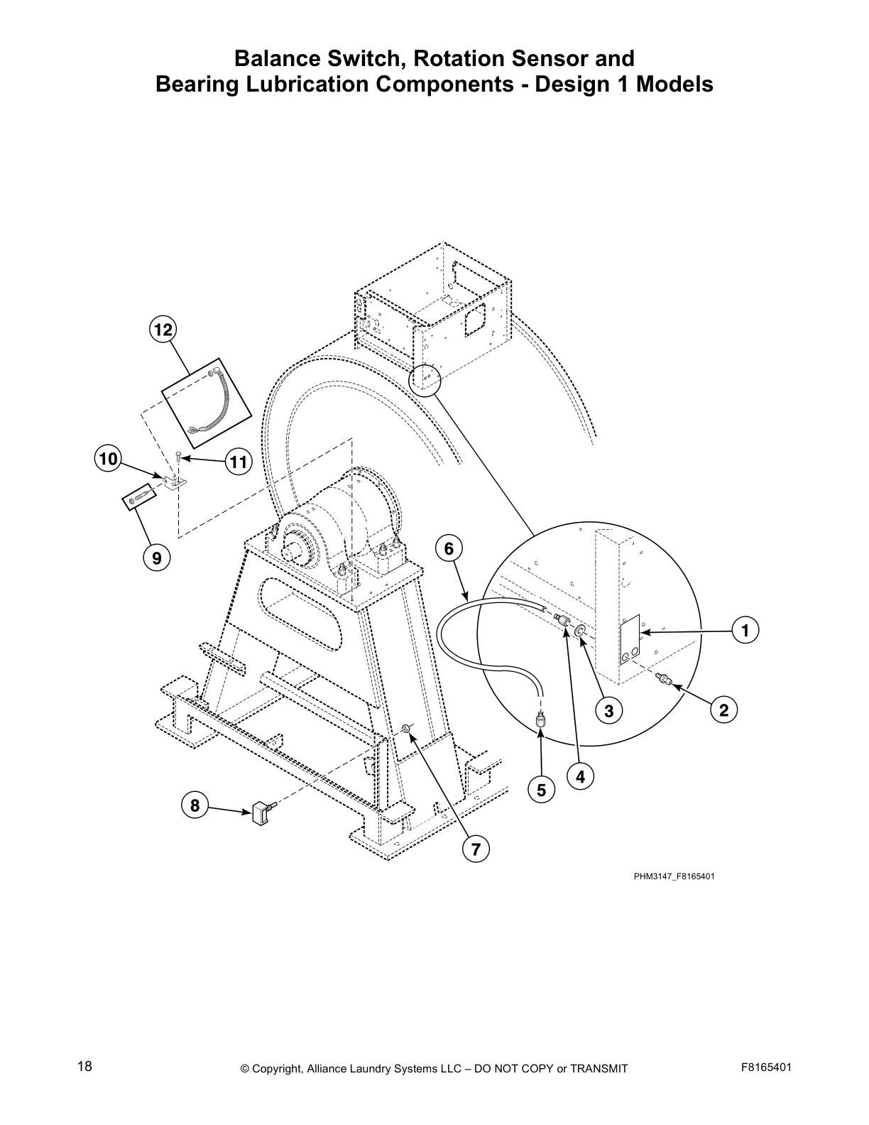 Balance Switch, Rotation Sensor and 
Bearing Lubrication Components - Design 1 Models