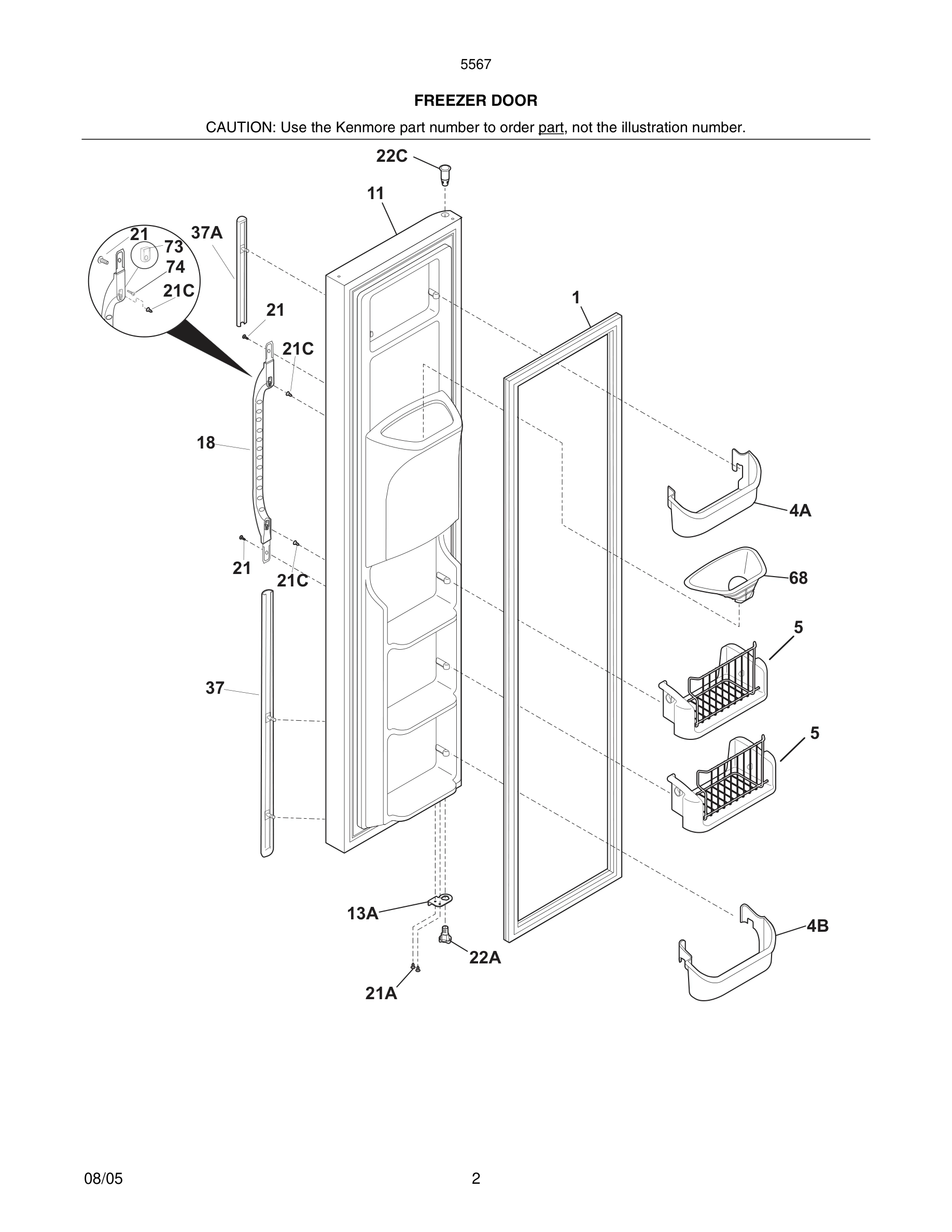 03 - FREEZER DOOR