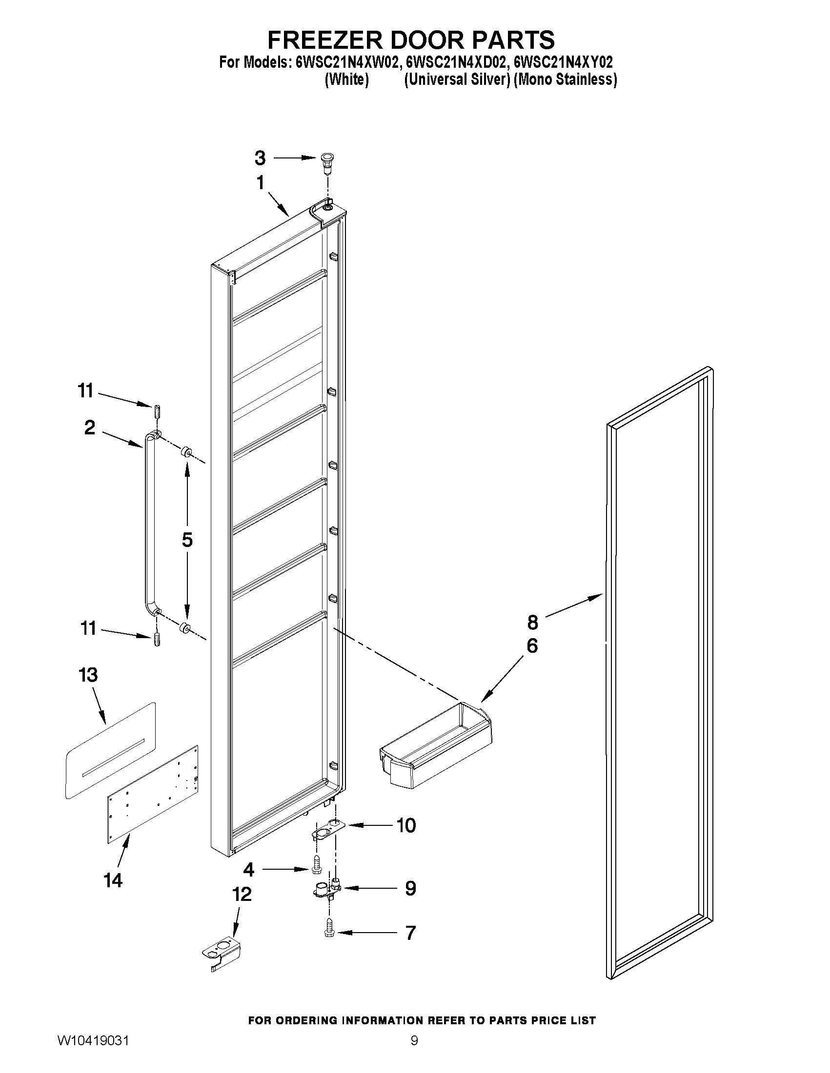06 - FREEZER DOOR PARTS