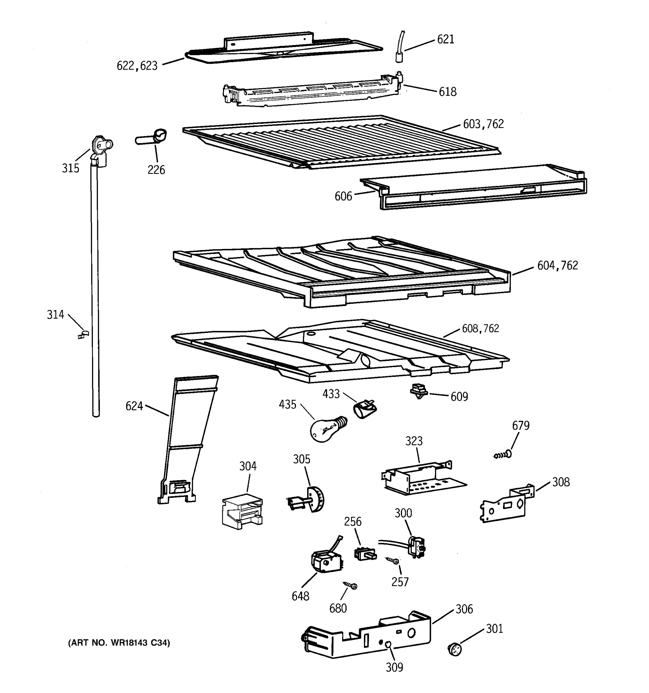 COMPARTMENT SEPARATOR PARTS