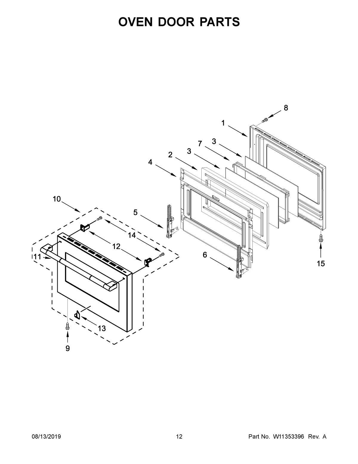 07 - OVEN DOOR PARTS
