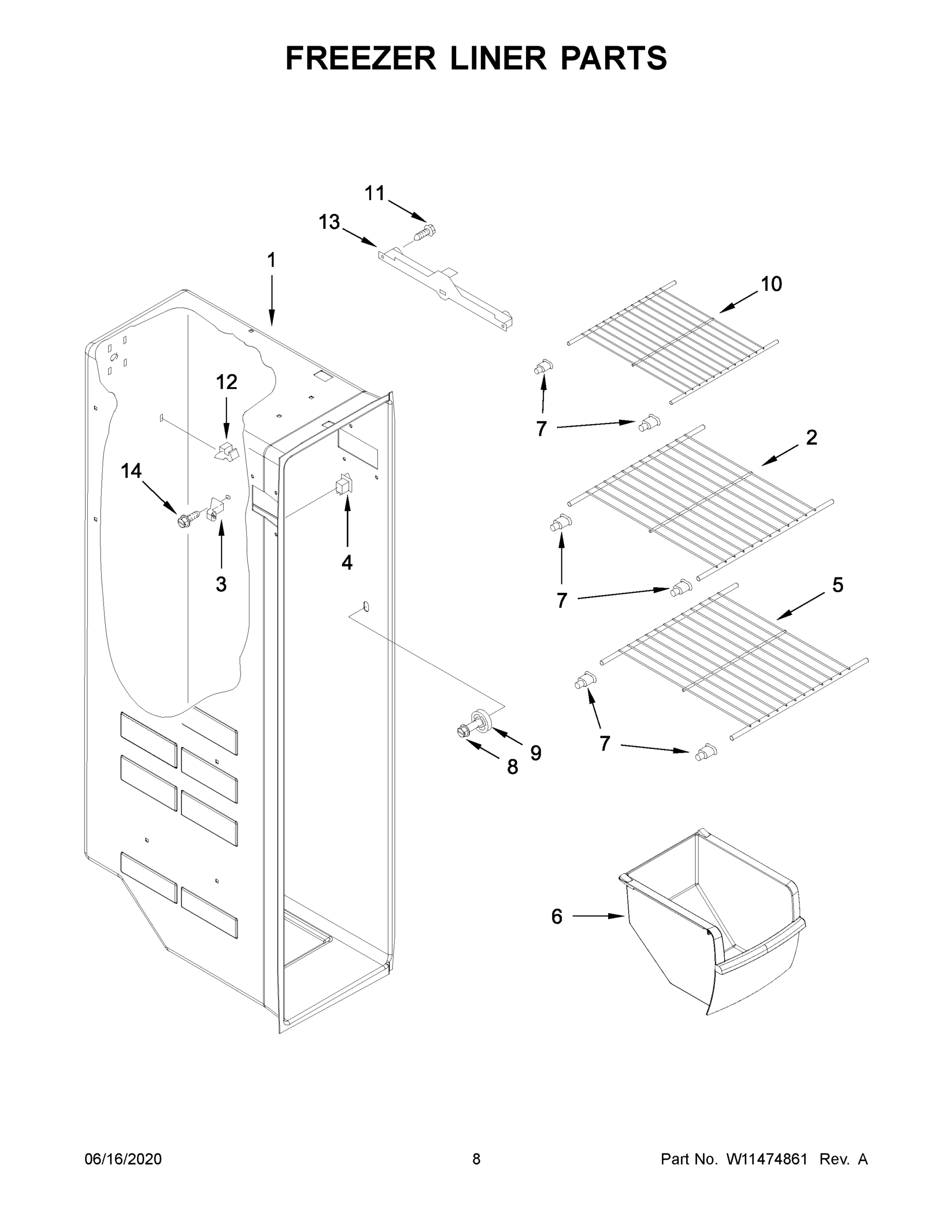 05 - FREEZER LINER PARTS