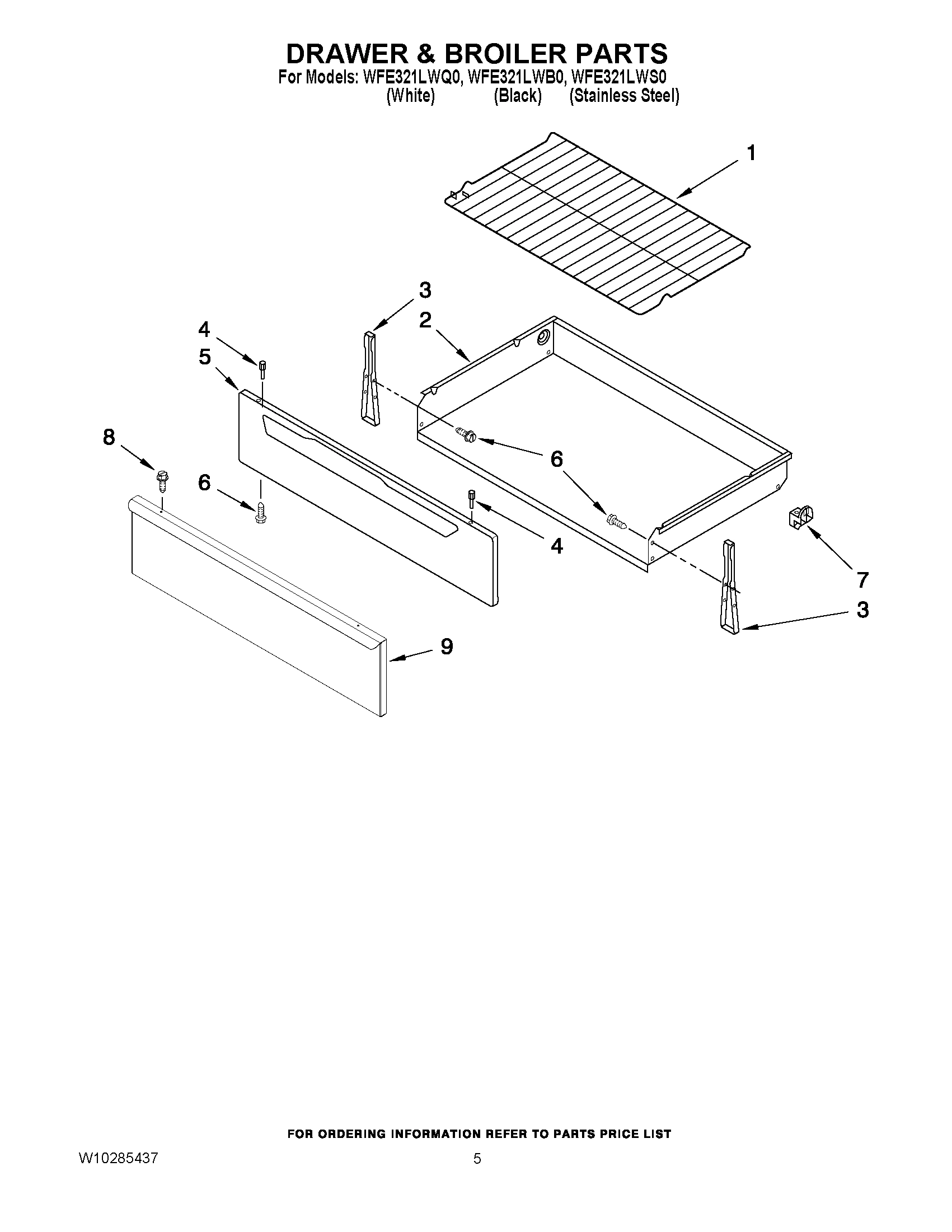 04 - DRAWER & BROILER PARTS
