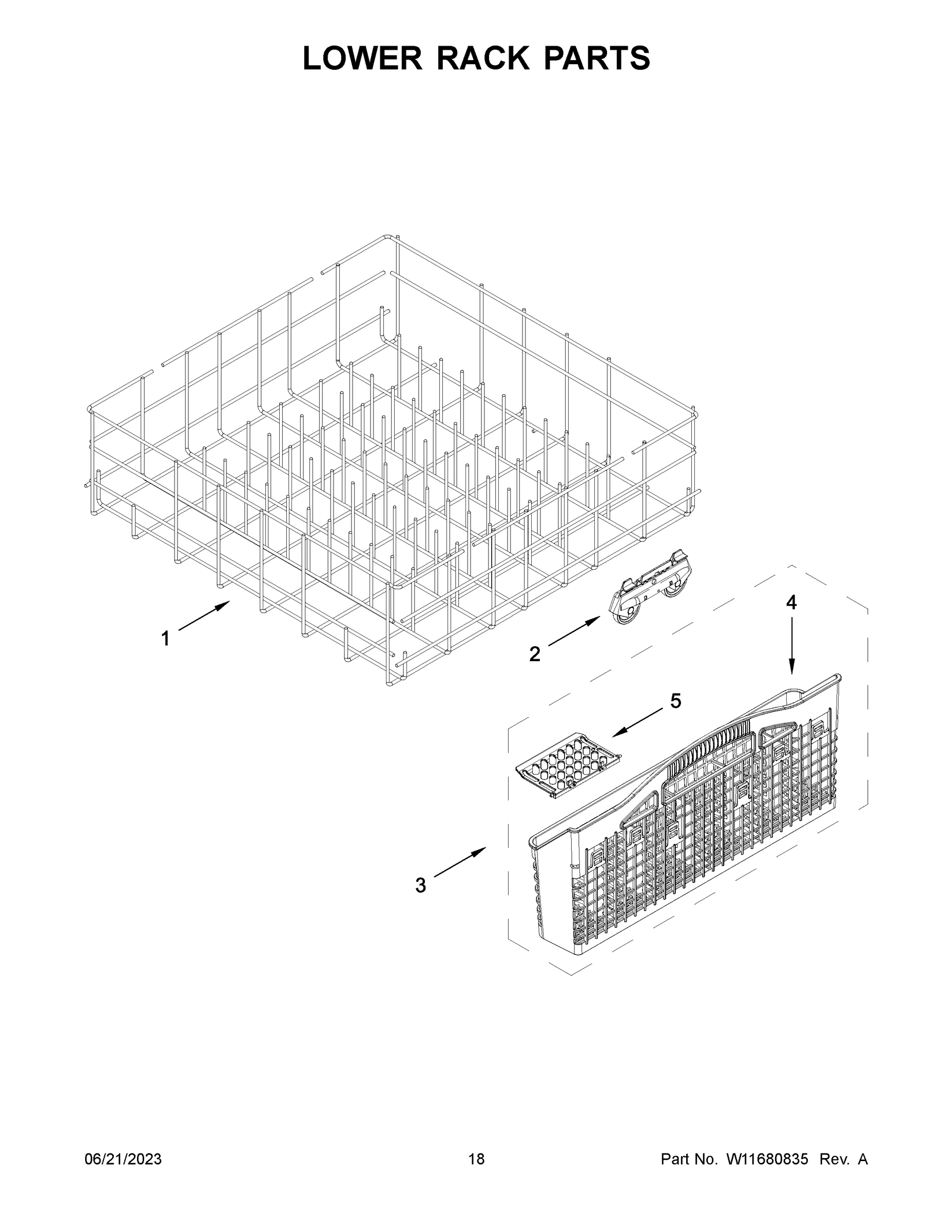 10 - LOWER RACK PARTS