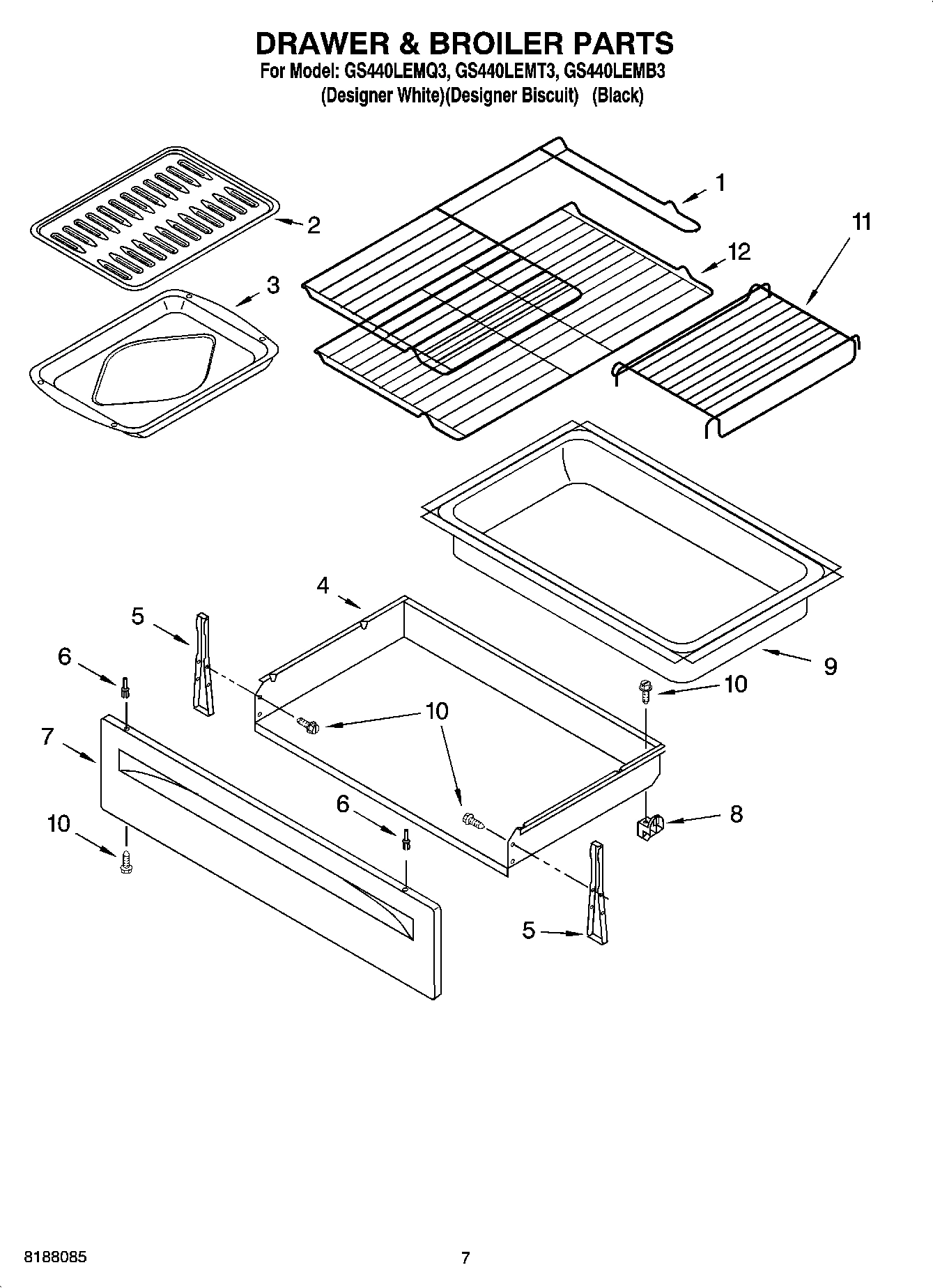 05 - DRAWER & BROILER PARTS