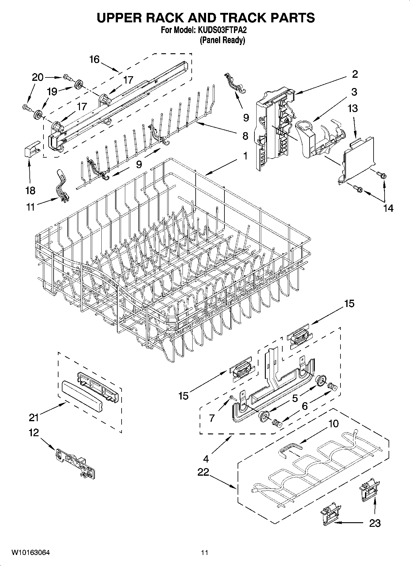 09 - UPPER RACK AND TRACK PARTS