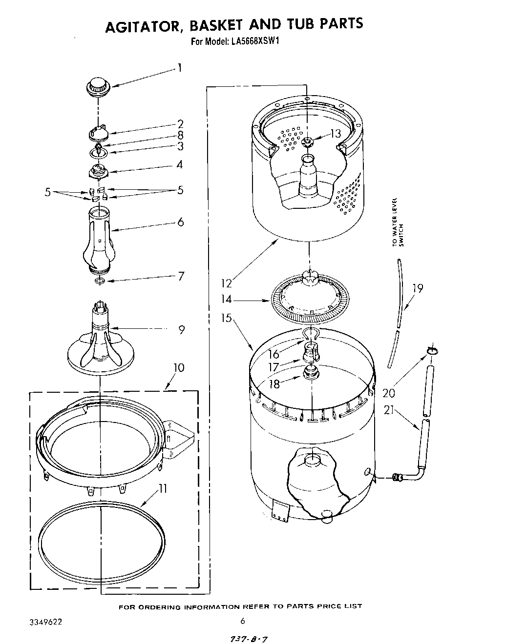 04 - AGITATOR, BASKET AND TUB
