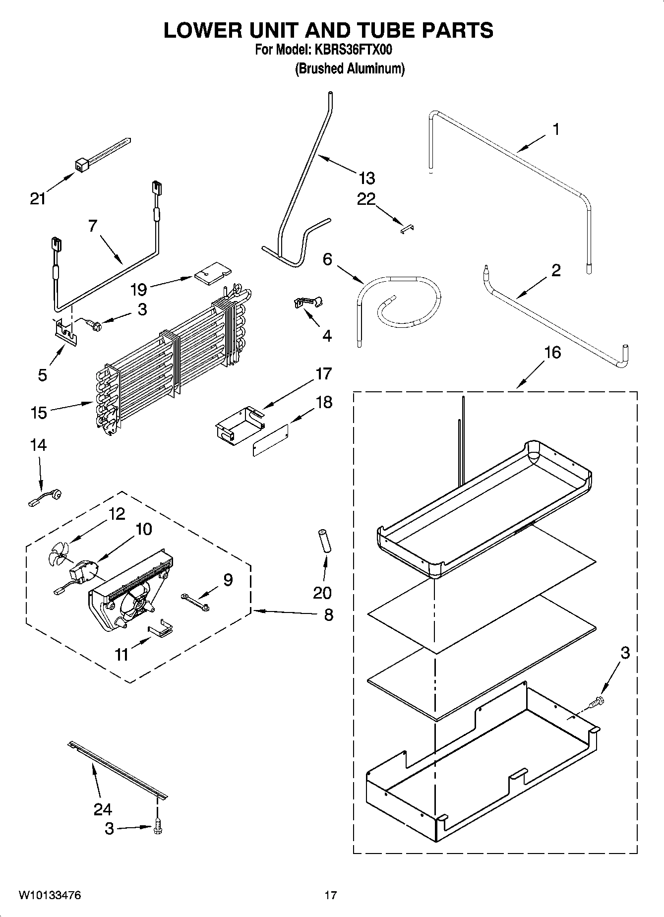 10 - LOWER UNIT AND TUBE PARTS