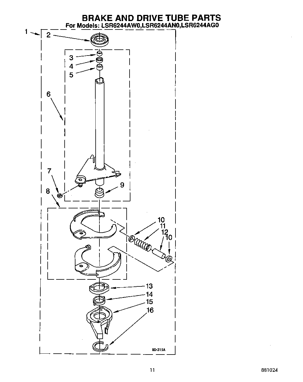 09 - BRAKE AND DRIVE TUBE