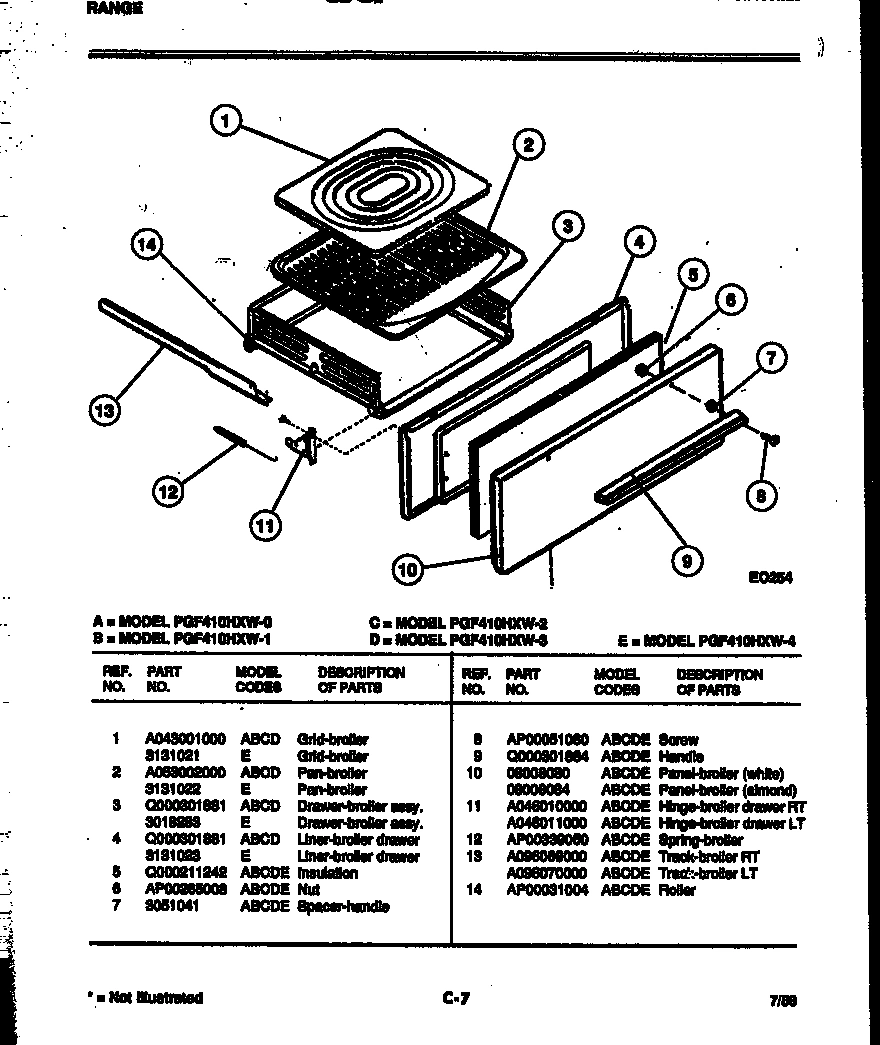 06 - BROILER DRAWER PARTS