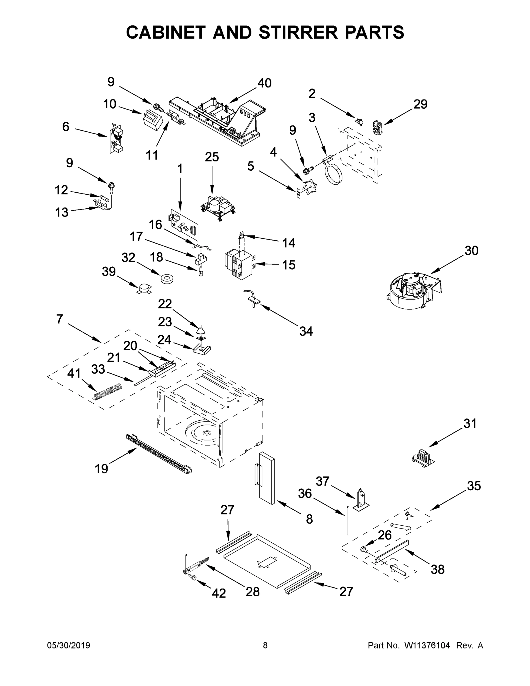 05 - CABINET AND STIRRER PARTS