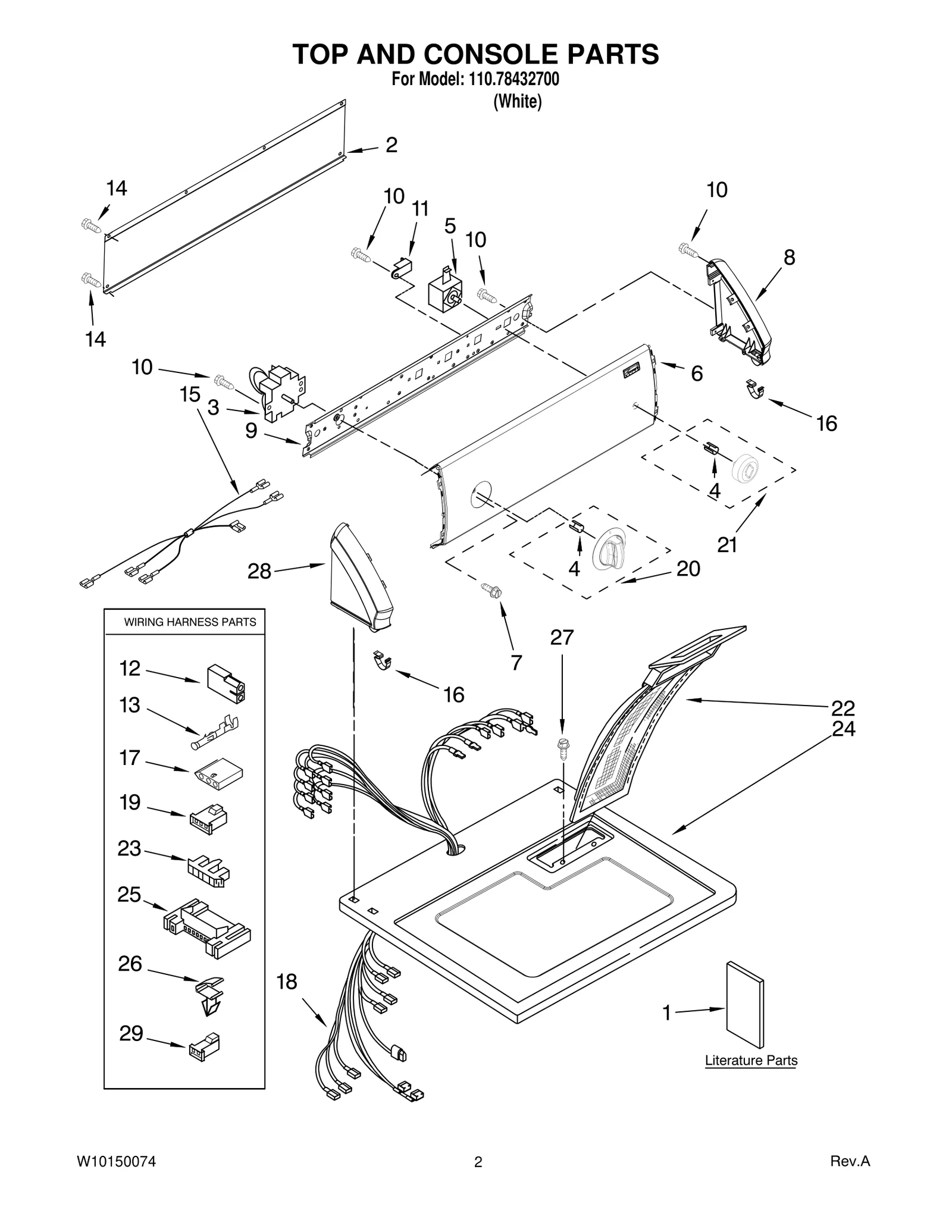 TOP AND CONSOLE PARTS