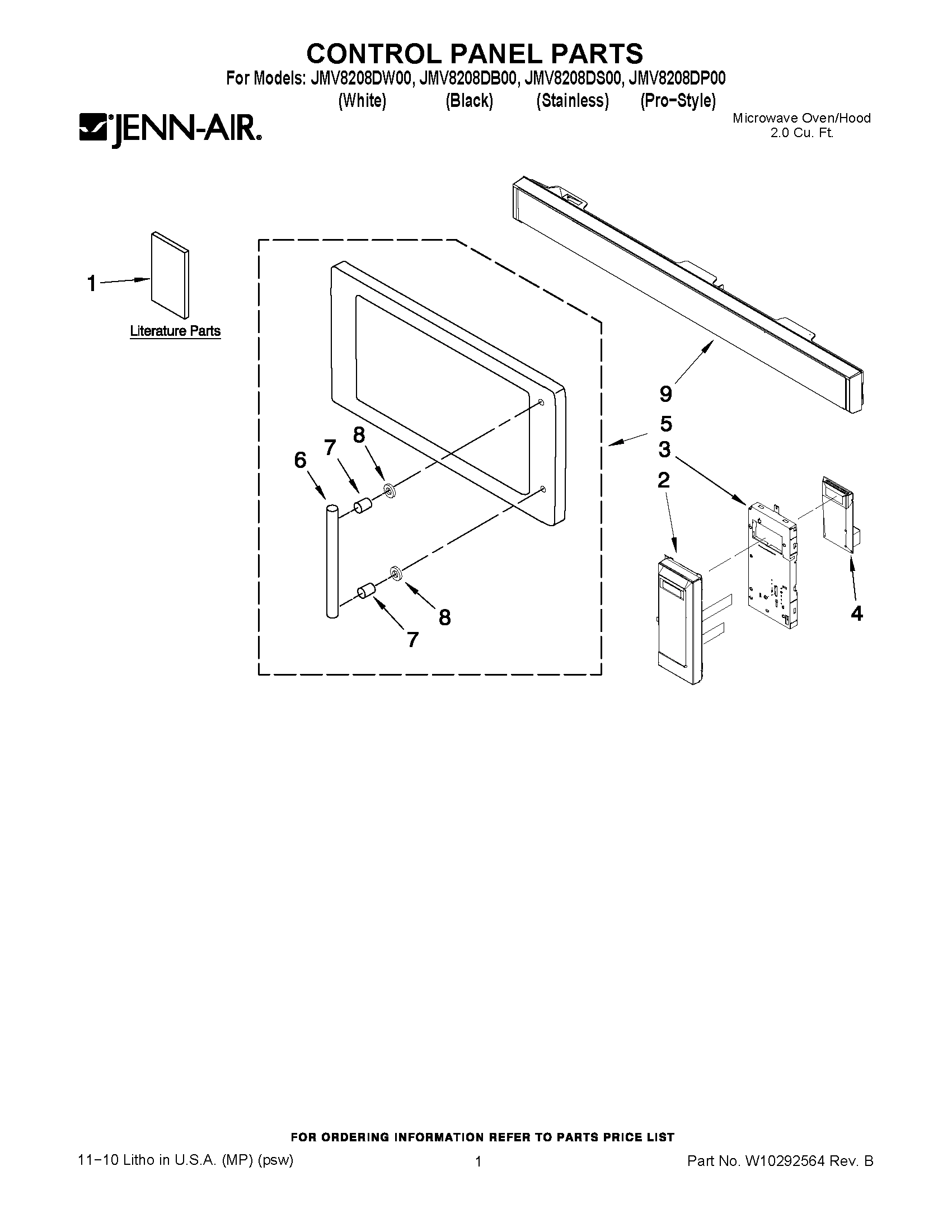 01 - CONTROL PANEL PARTS